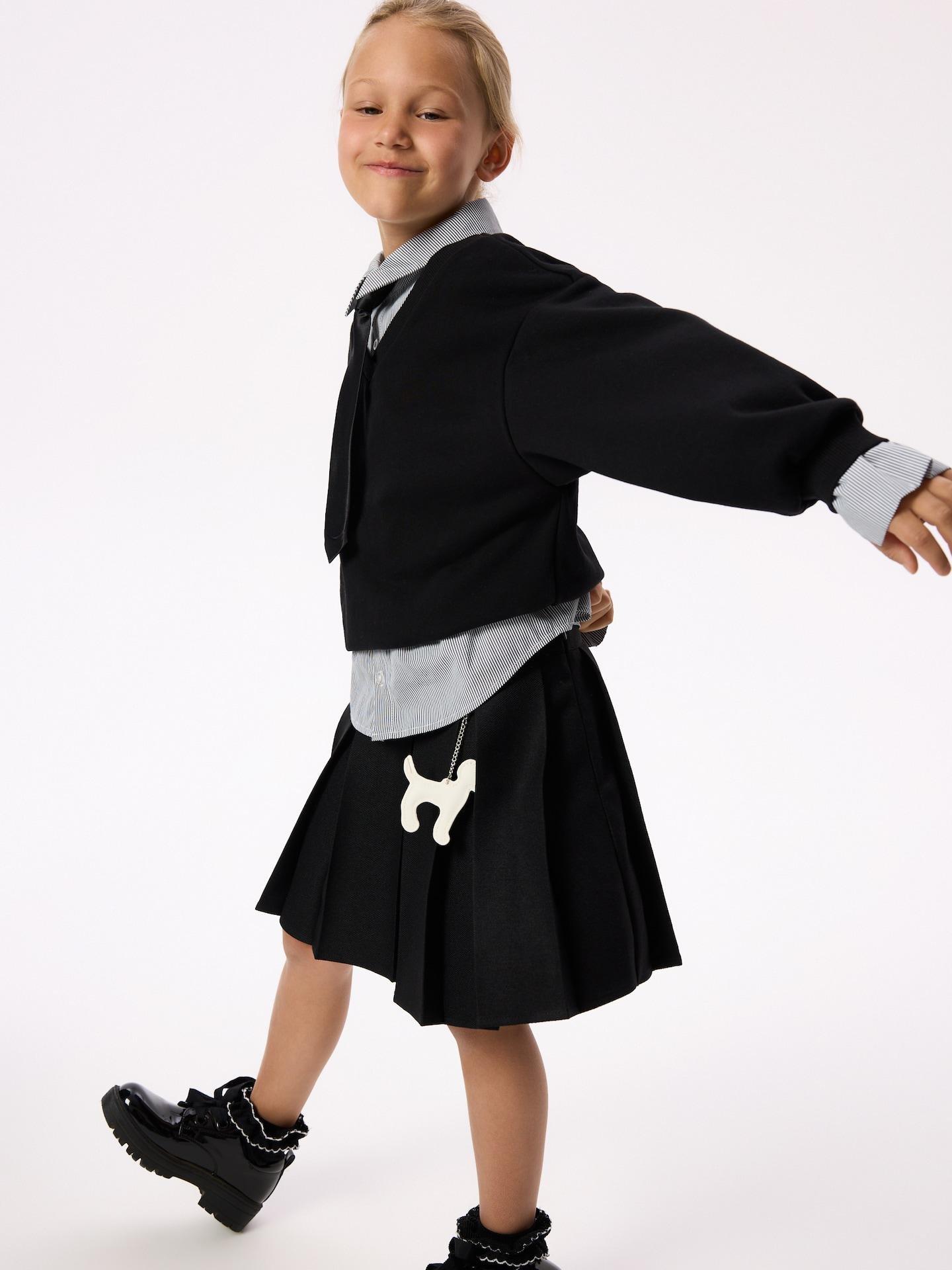 Black Skirt With Keyring, Black, large image number 3