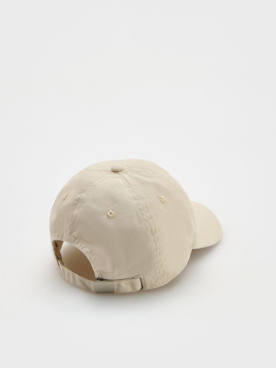 Biege Cap With Applique, Kids Girls, , large image number 1