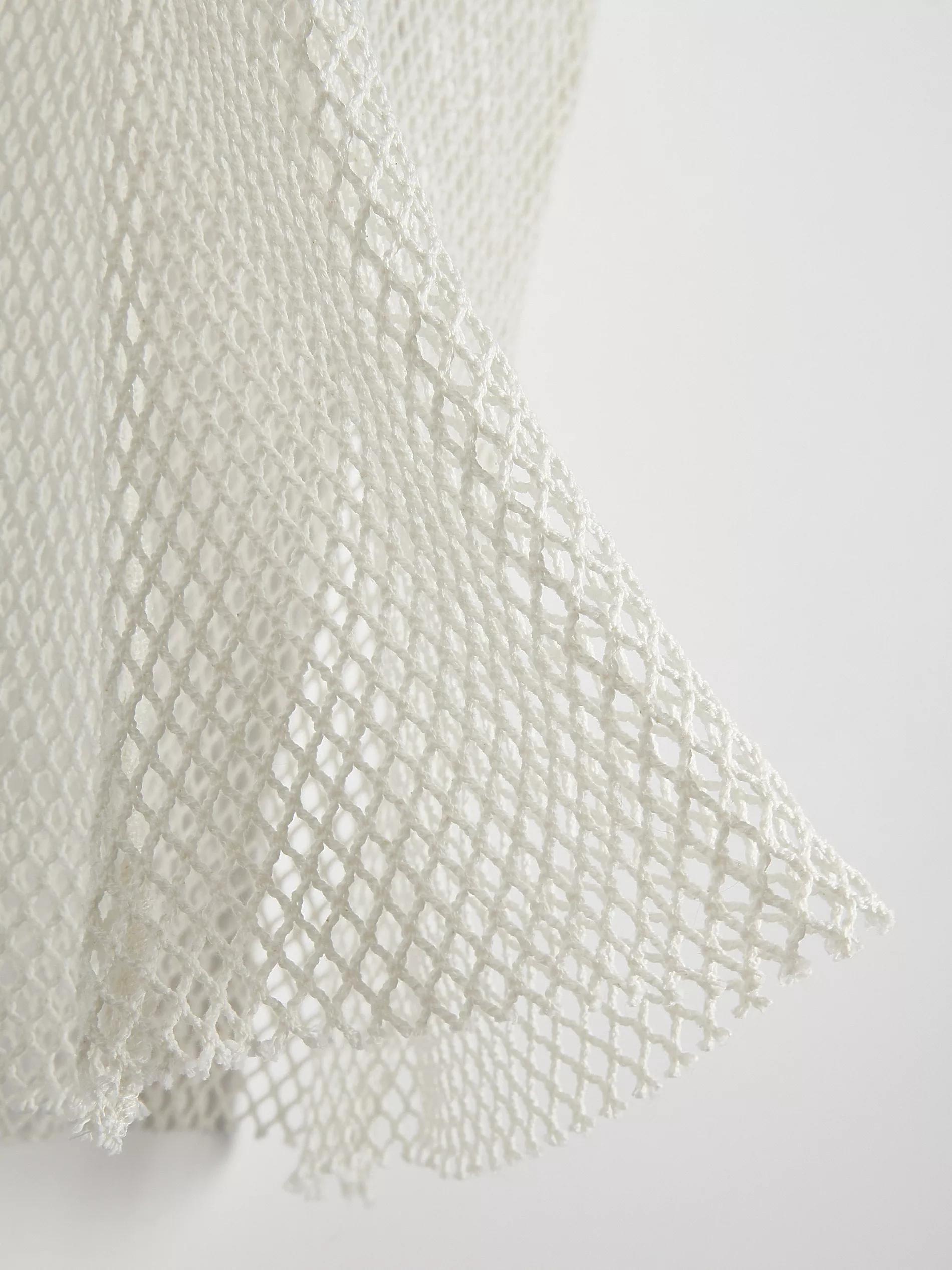 White Net Mini Skirt, , large image number 5