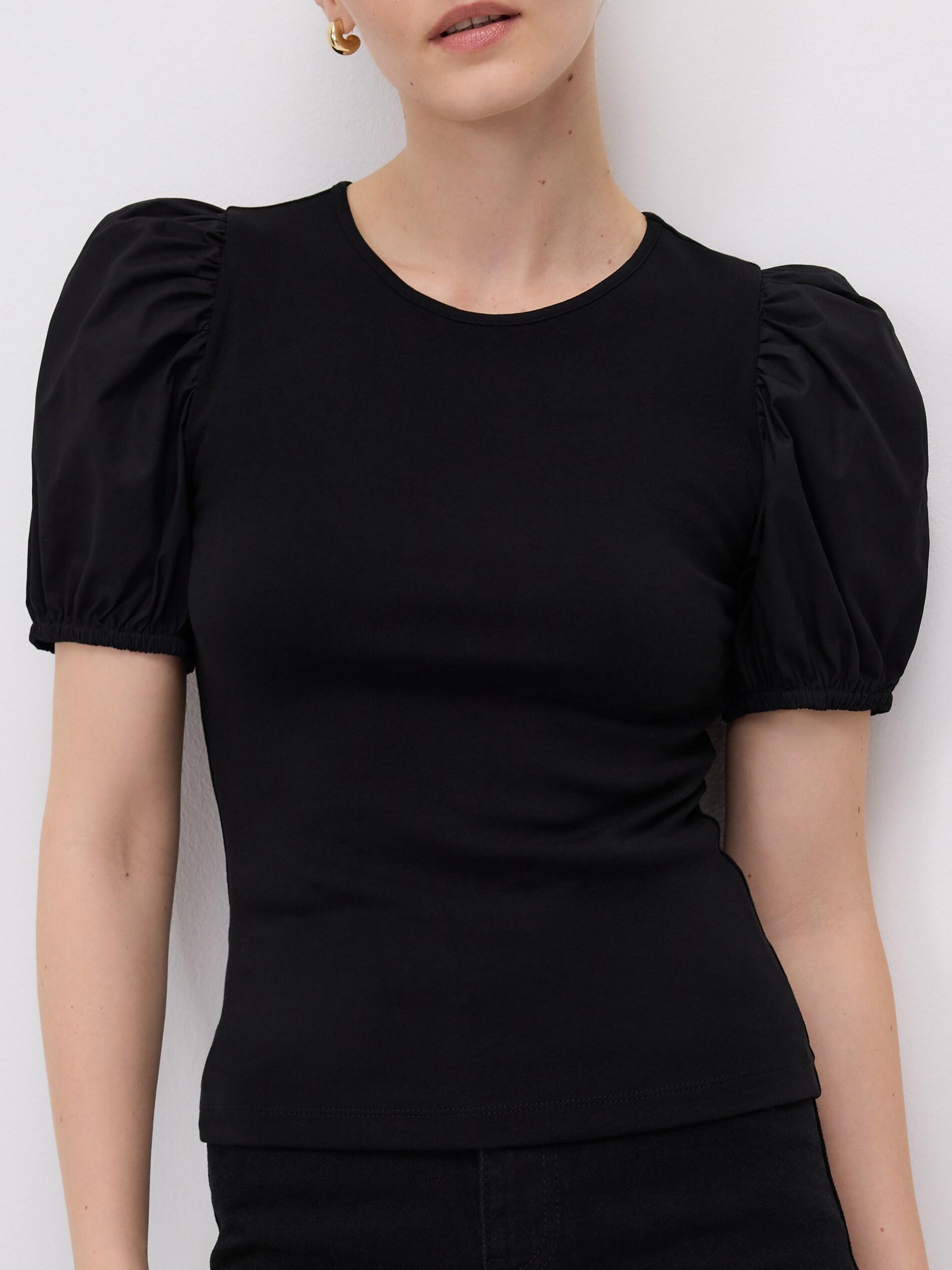 Black Modal Rich Top, Black, large image number 1