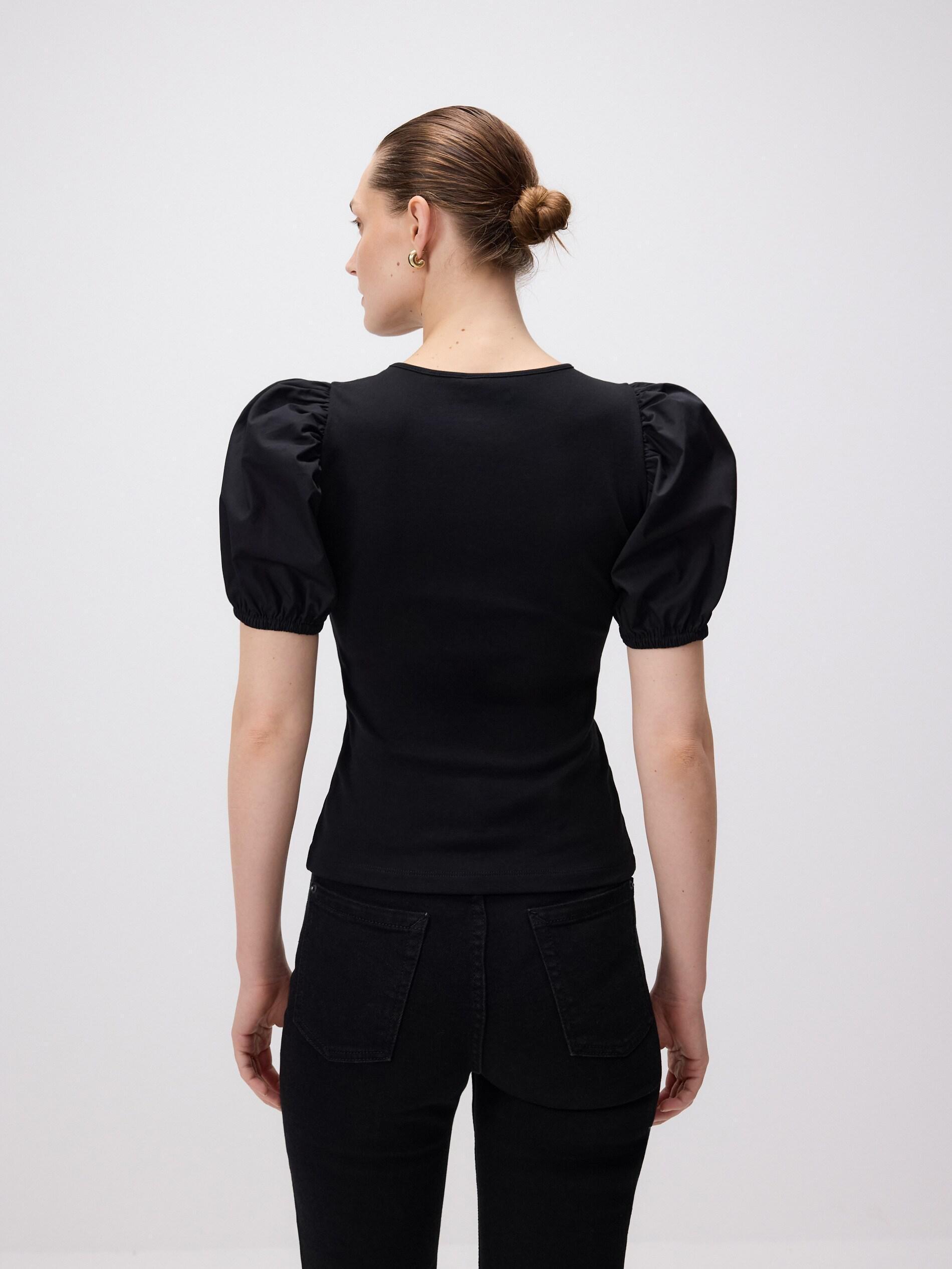 Black Modal Rich Top, Black, large image number 3