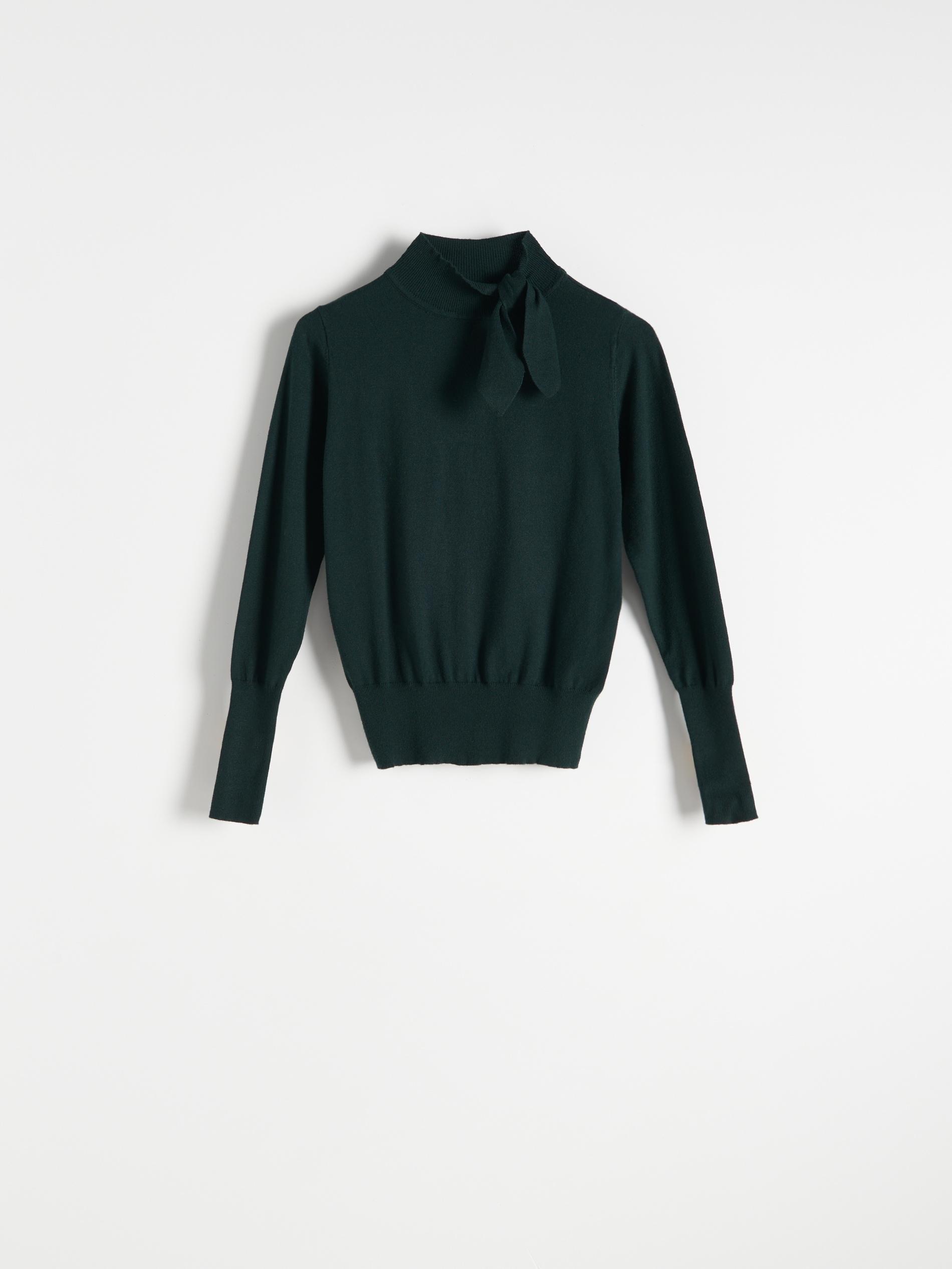 Green Sweater With Stylish Tie, , large image number 3