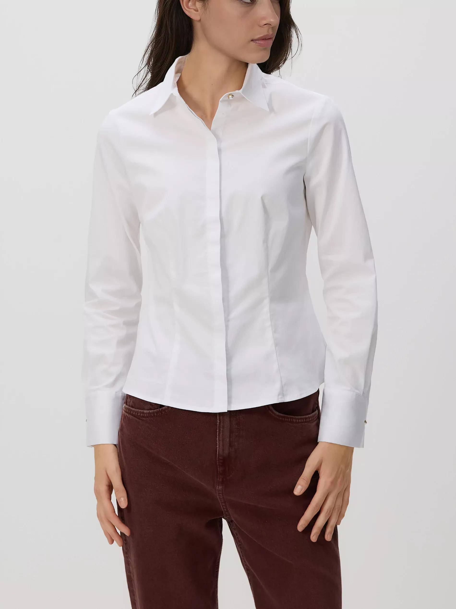 WHITE Striped slim fit shirt, White, large image number 2