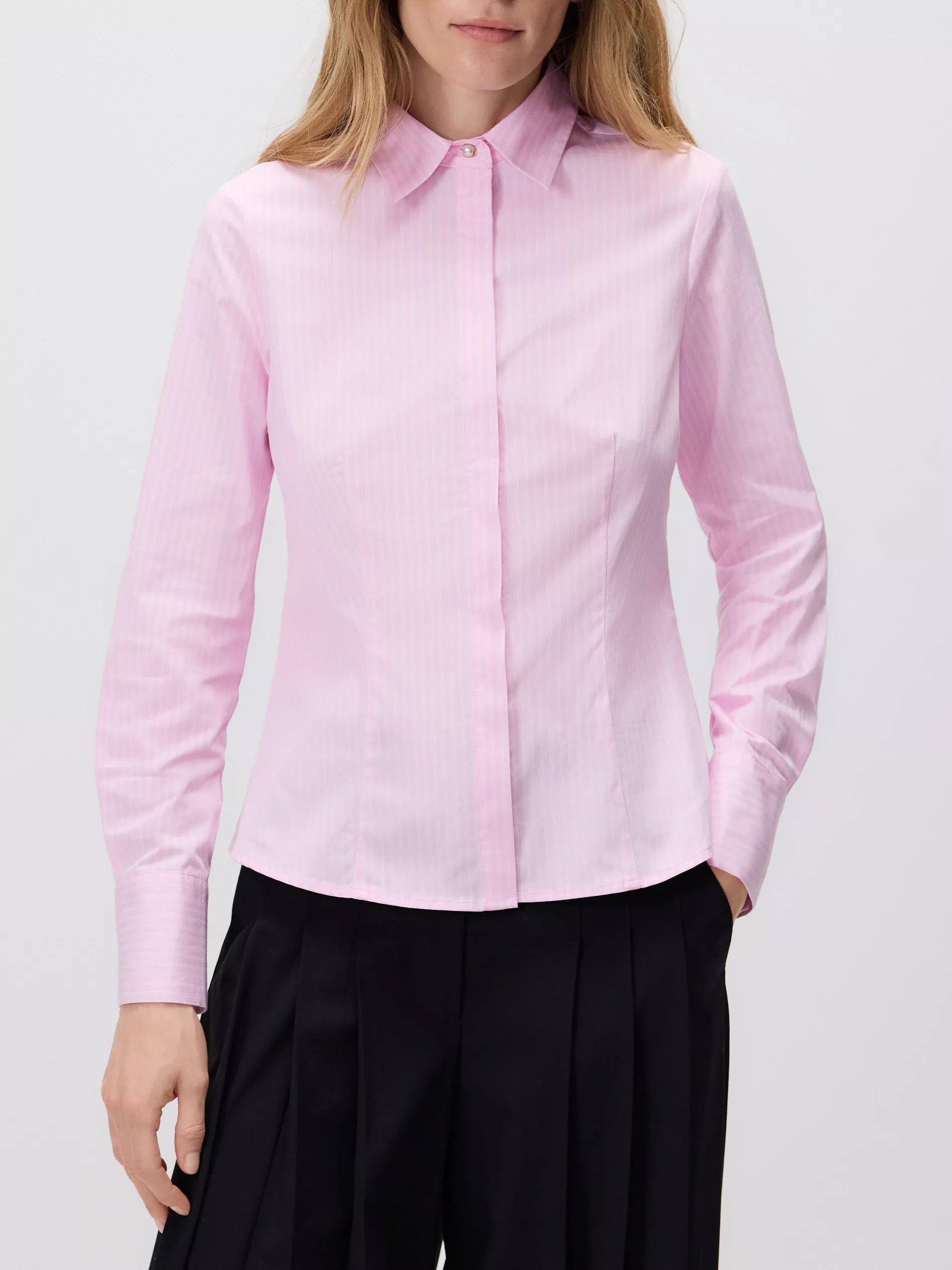 Pink Striped Slim Fit Shirt, , large image number 1