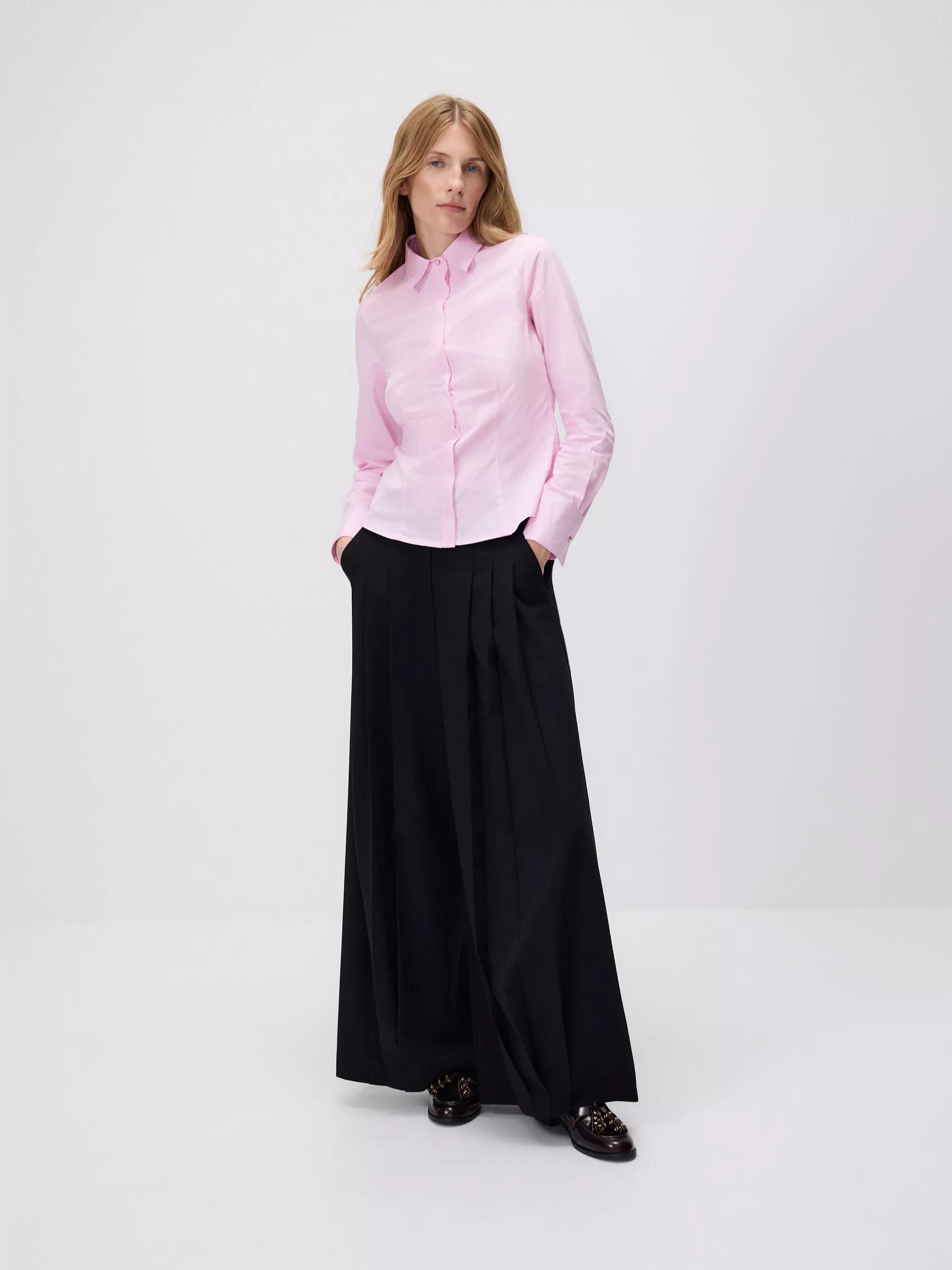 Pink Striped Slim Fit Shirt, , large image number 3