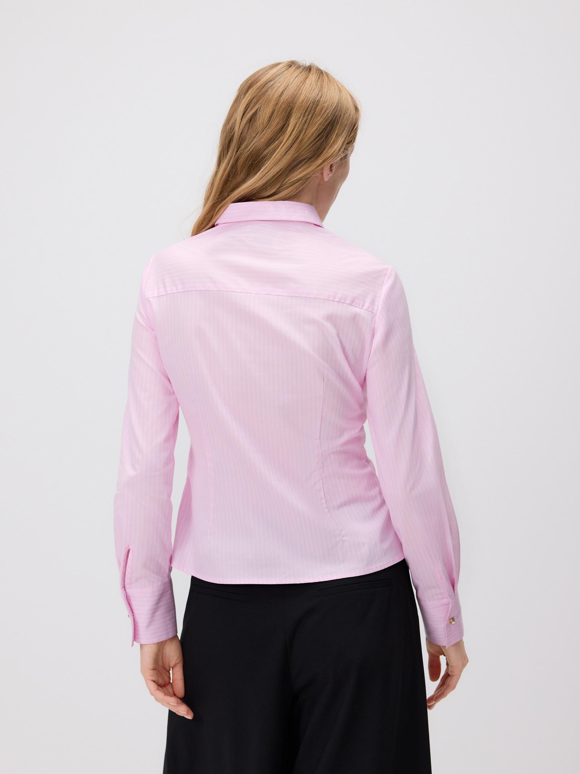 PASTEL PINK Striped slim fit shirt, Pink, large image number 4