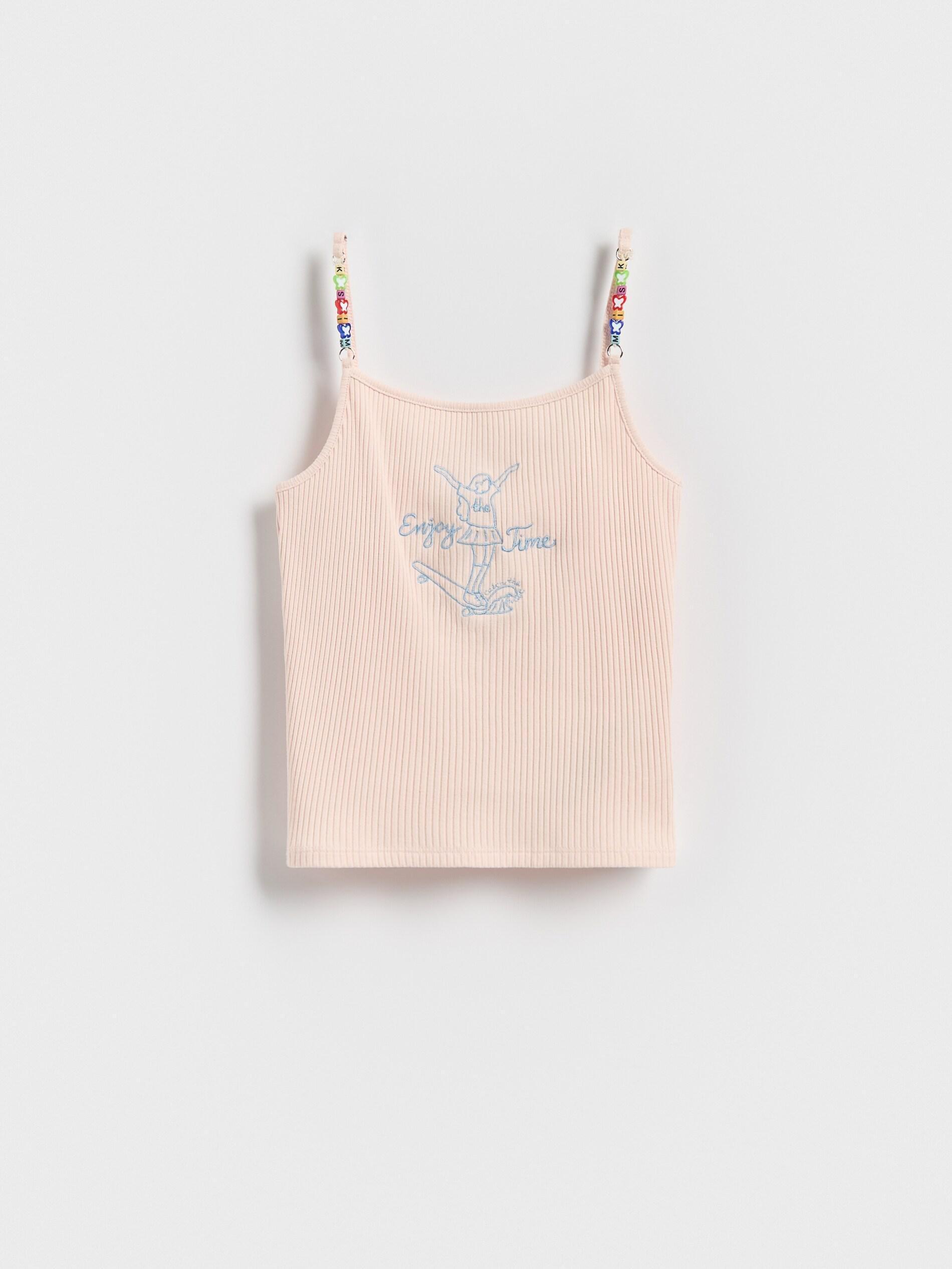 Orange Top With Ornamental Straps, Orange, large image number 0