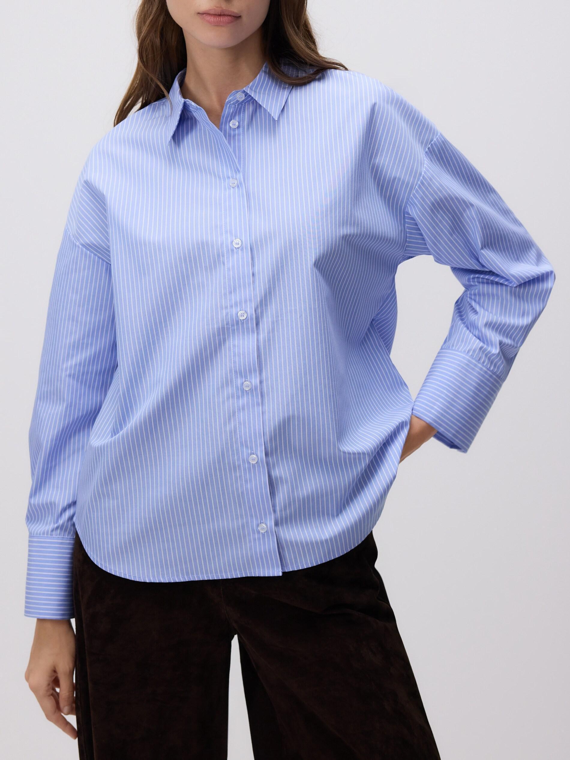 Blue Stripe Shirt, Blue, large image number 1