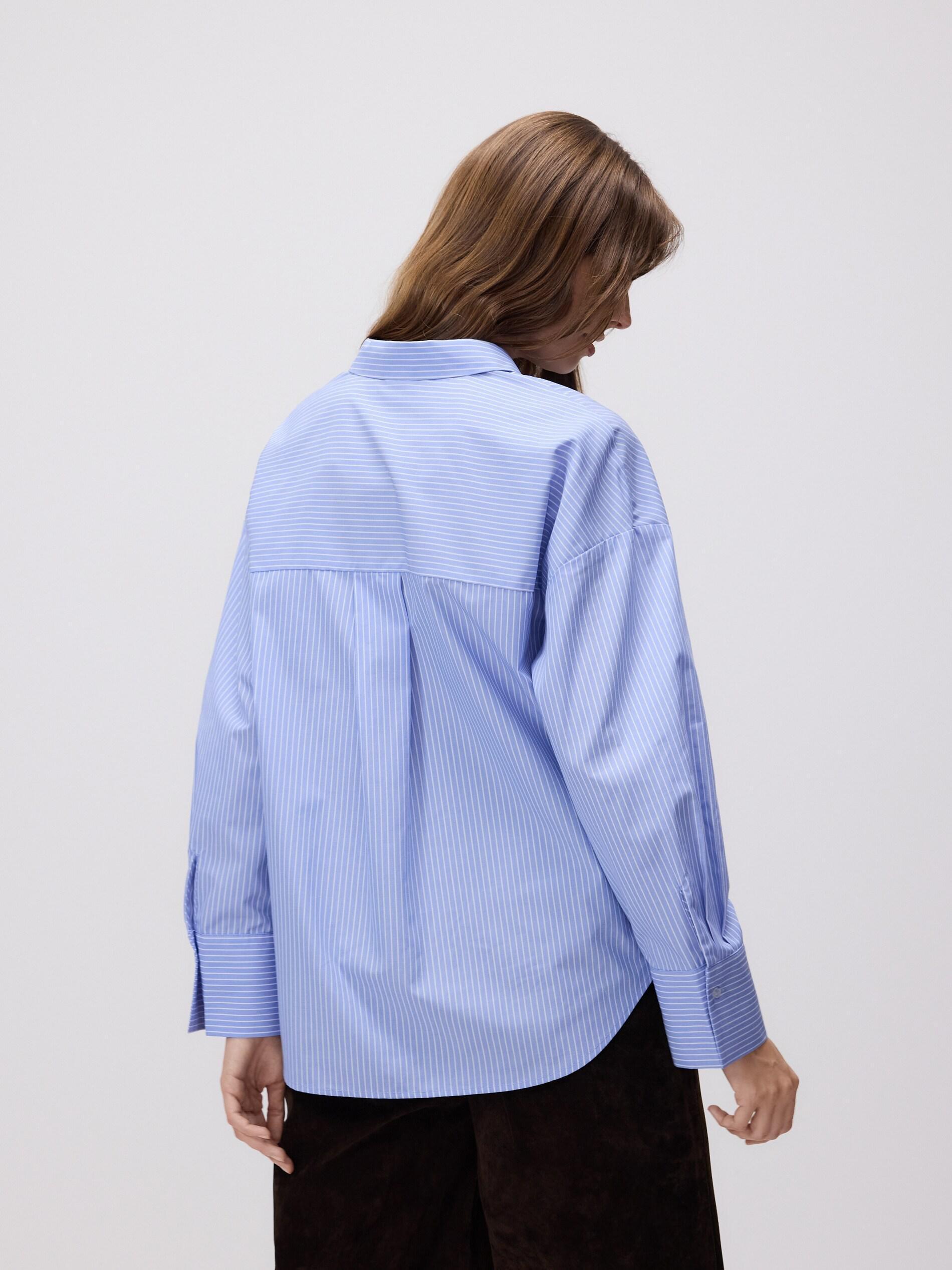 Blue Stripe Shirt, Blue, large image number 3