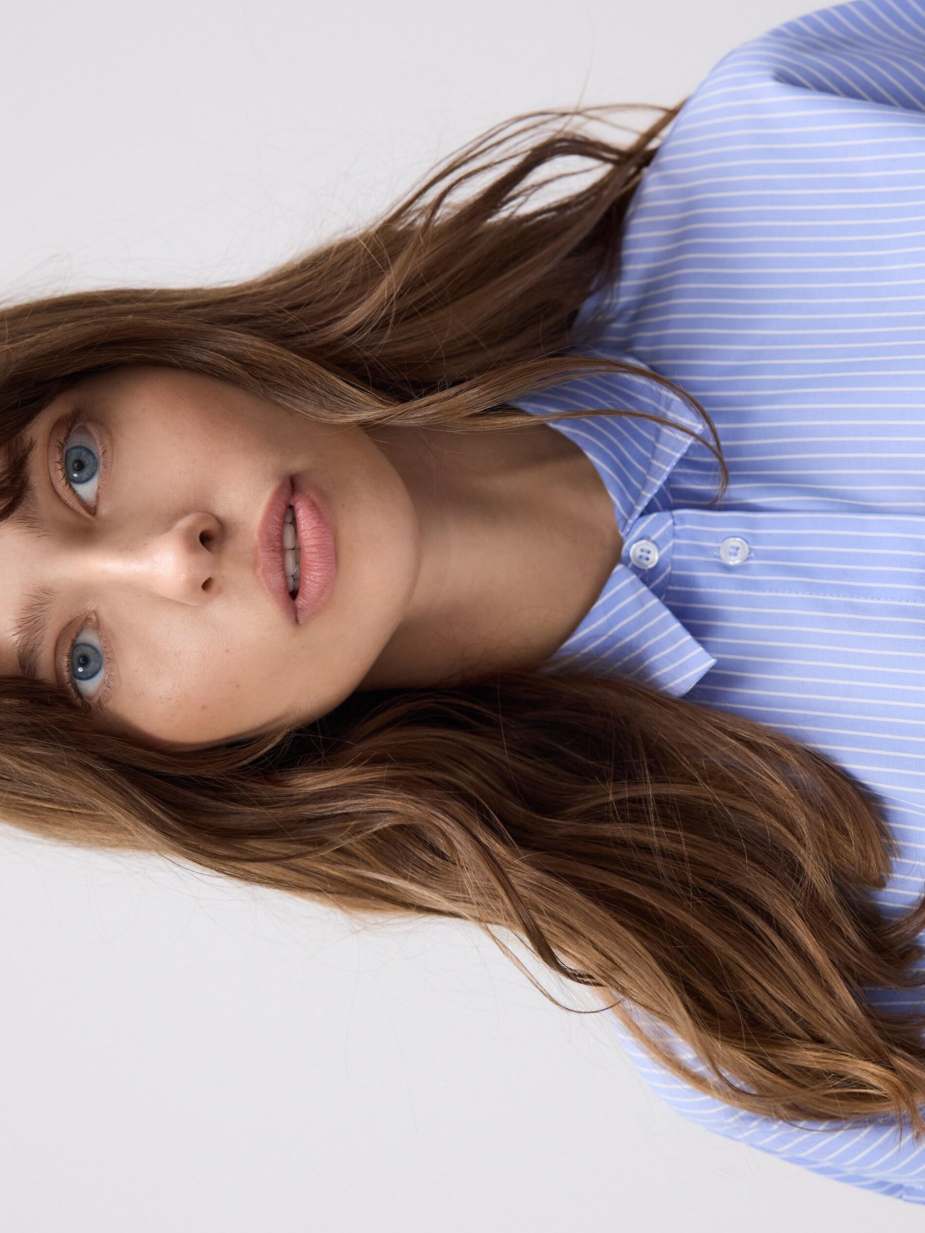 Blue Stripe Shirt, Blue, large image number 4