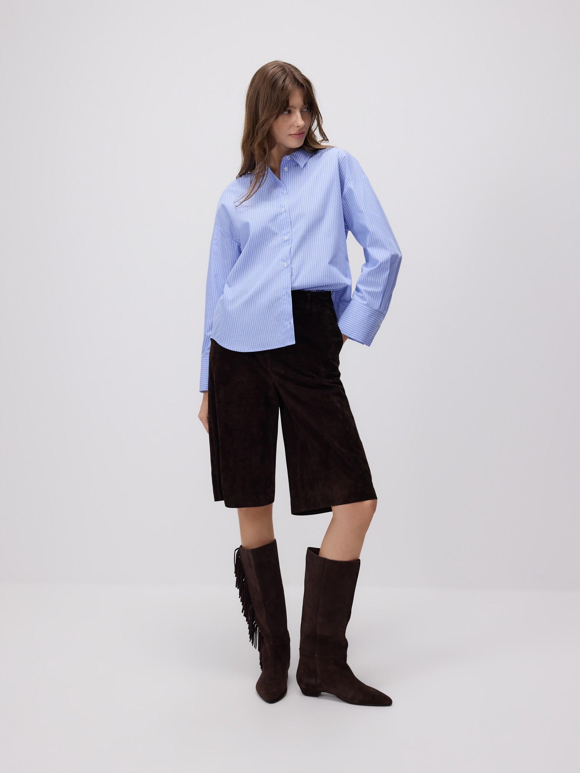 Blue Stripe Shirt, Blue, large image number 5