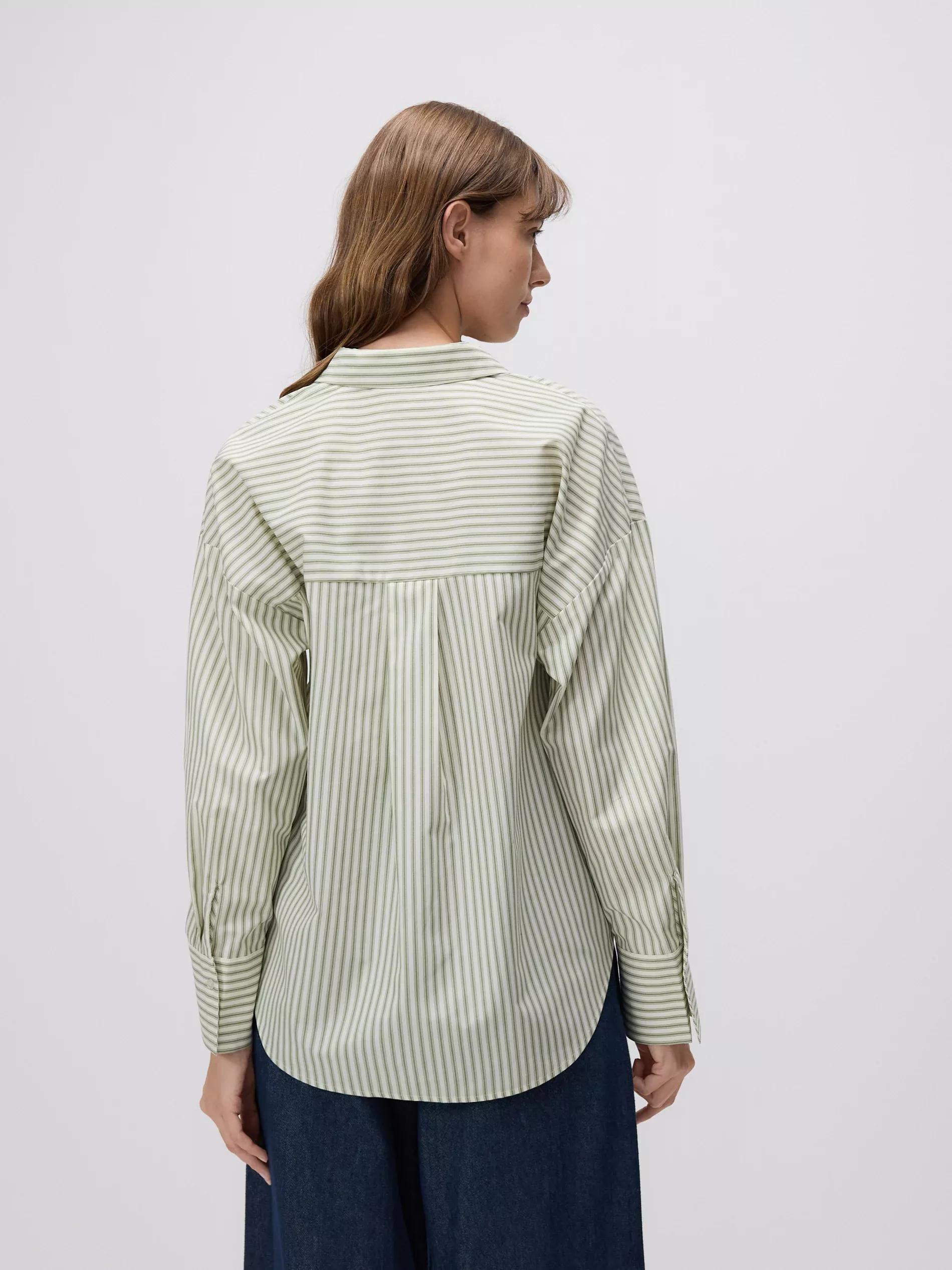 LIGHT GREEN Stripe shirt, Green, large image number 3