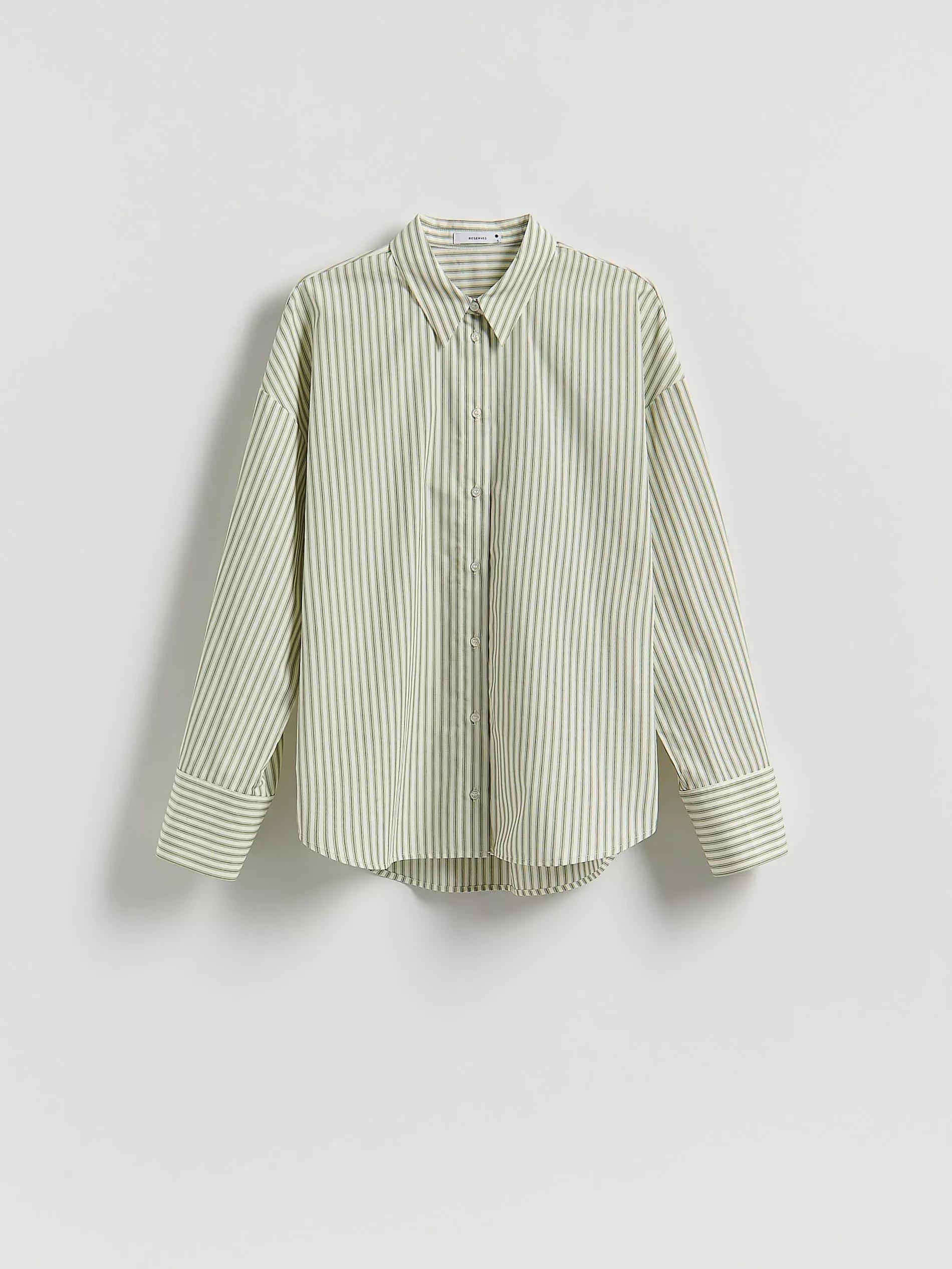 LIGHT GREEN Stripe shirt, Green, large image number 5