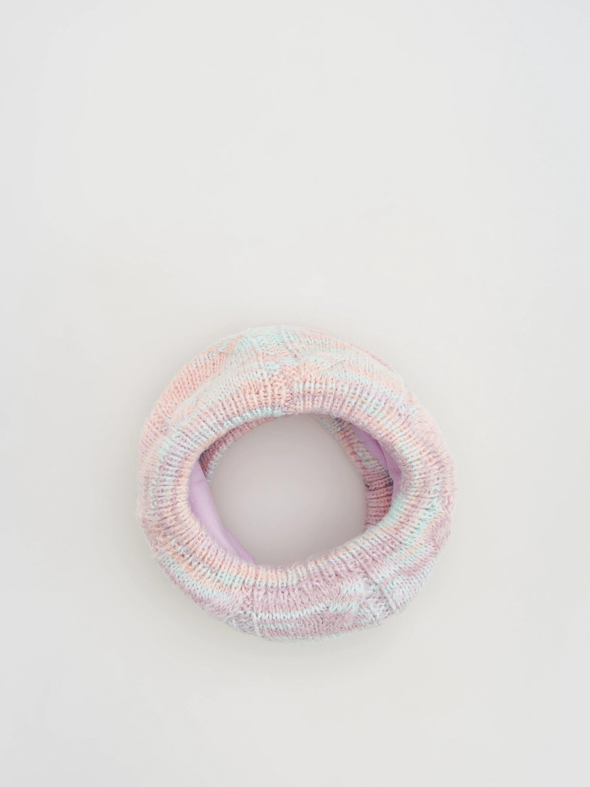 Reserved - Multicolor Knitted Neck Warmer, Kids Girl