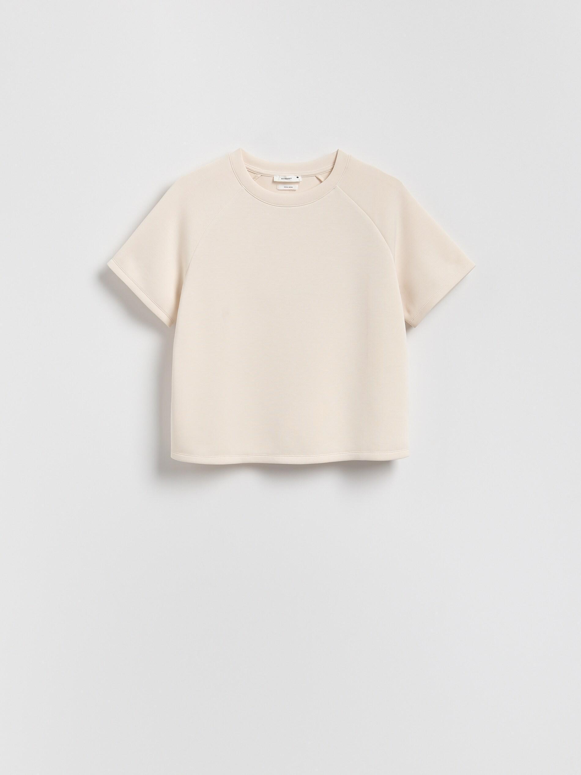 Beige Regular-Fit Modal Blend T-Shirt, Beige, large image number 9