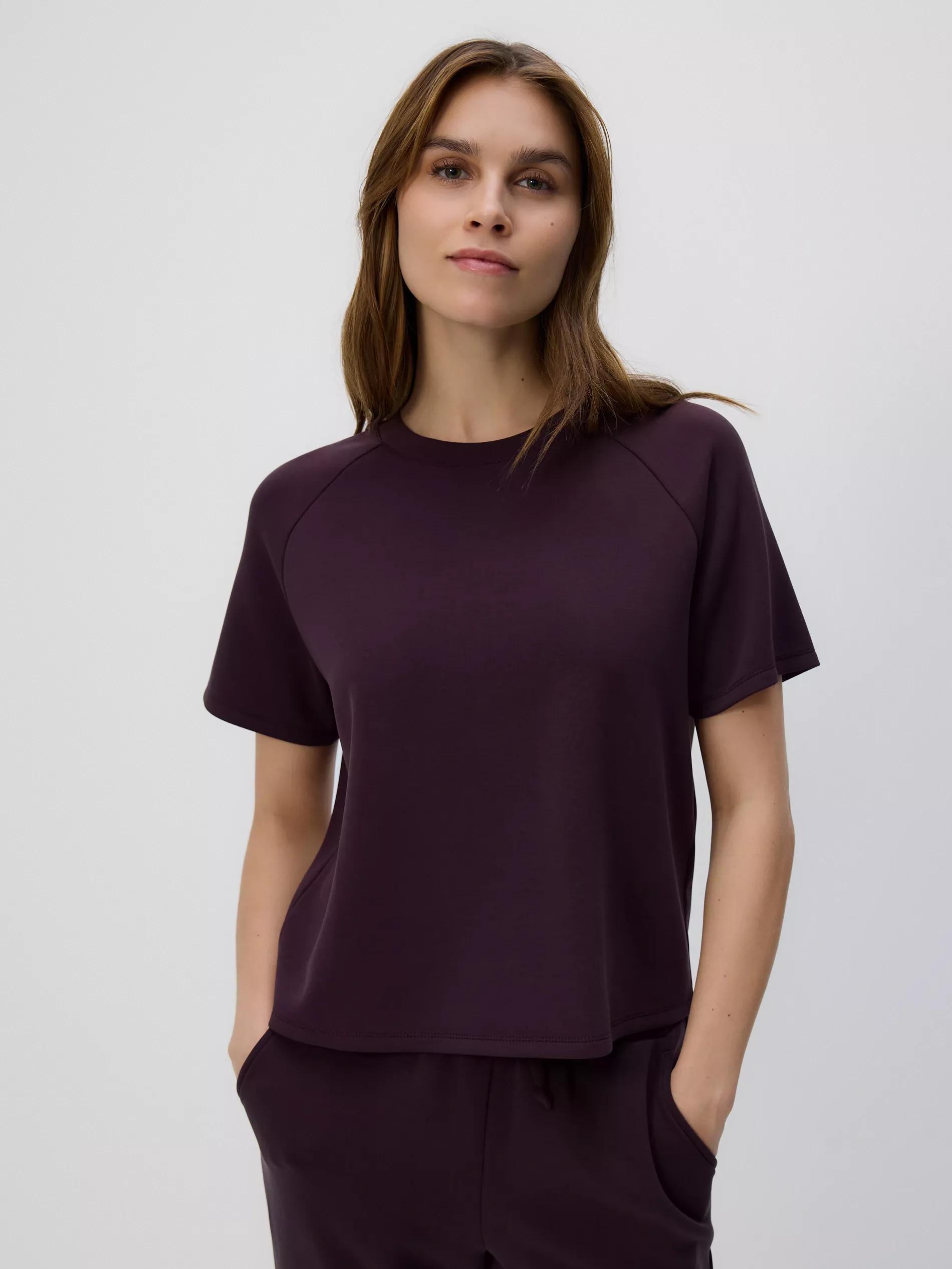 Purple Modal Blend T-Shirt, Purple, large image number 0