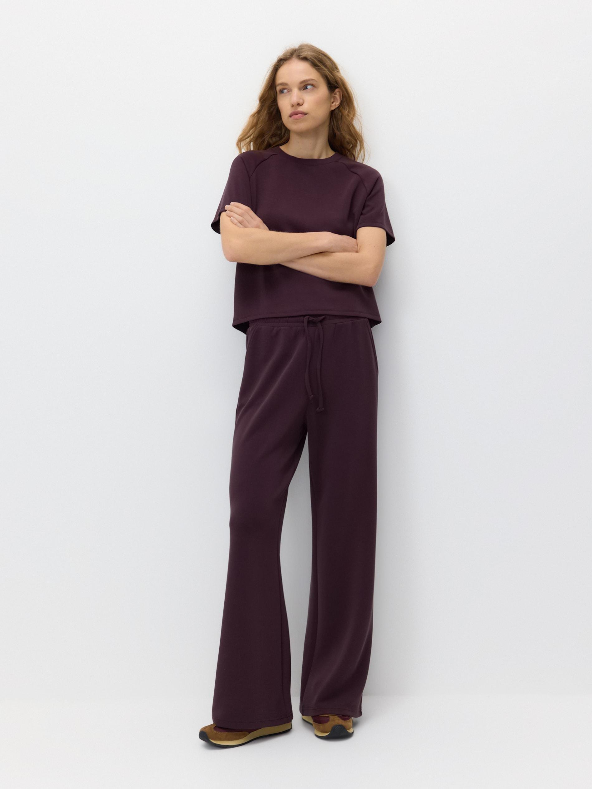 تيشيرت مودال خليط بنفسجي, Purple, large image number 1