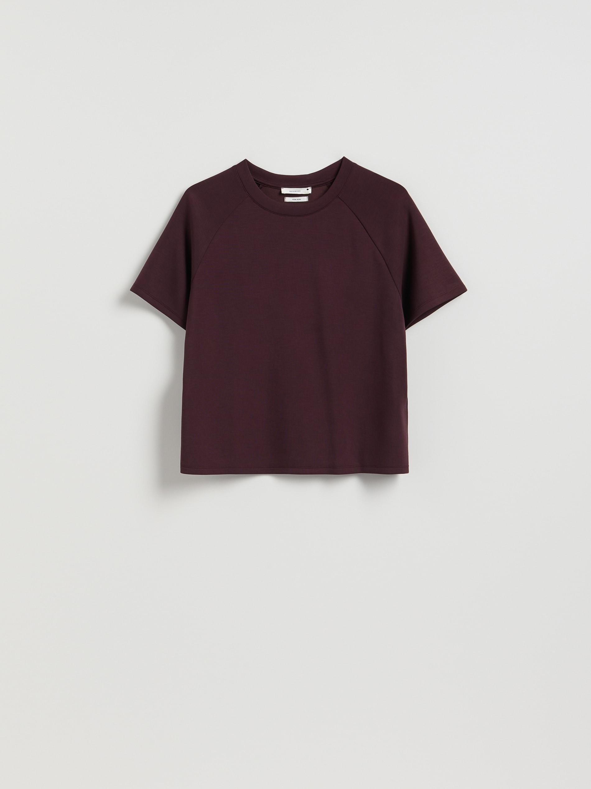 Purple Modal Blend T-Shirt, Purple, medium