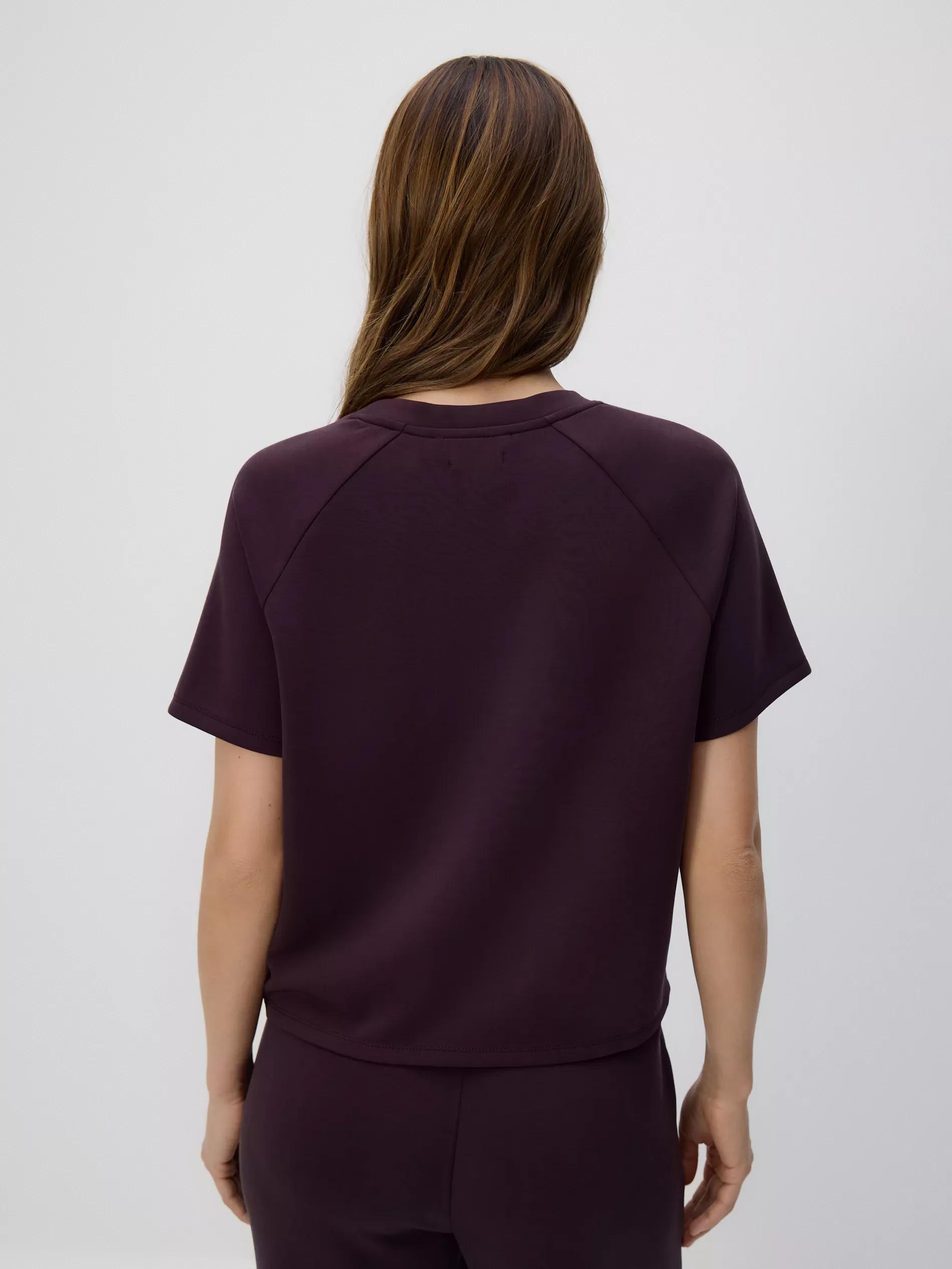 Purple Modal Blend T-Shirt, Purple, large image number 3