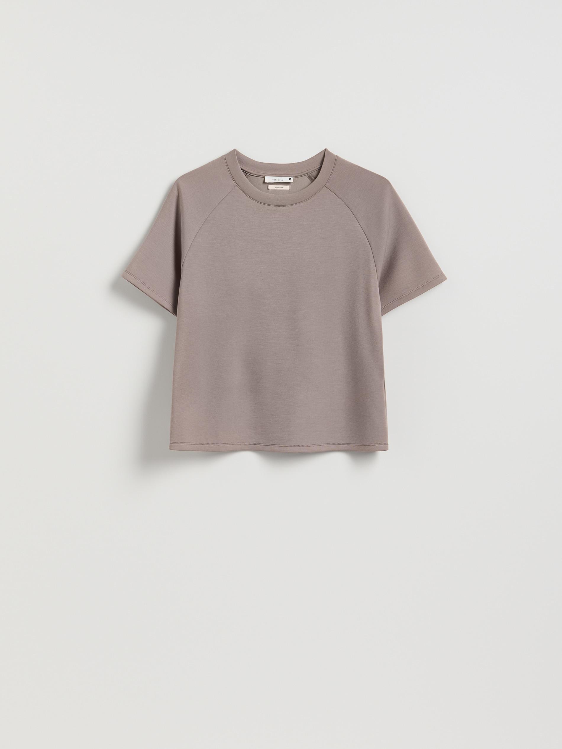 Brown Modal Blend T-Shirt, Brown, large image number 4