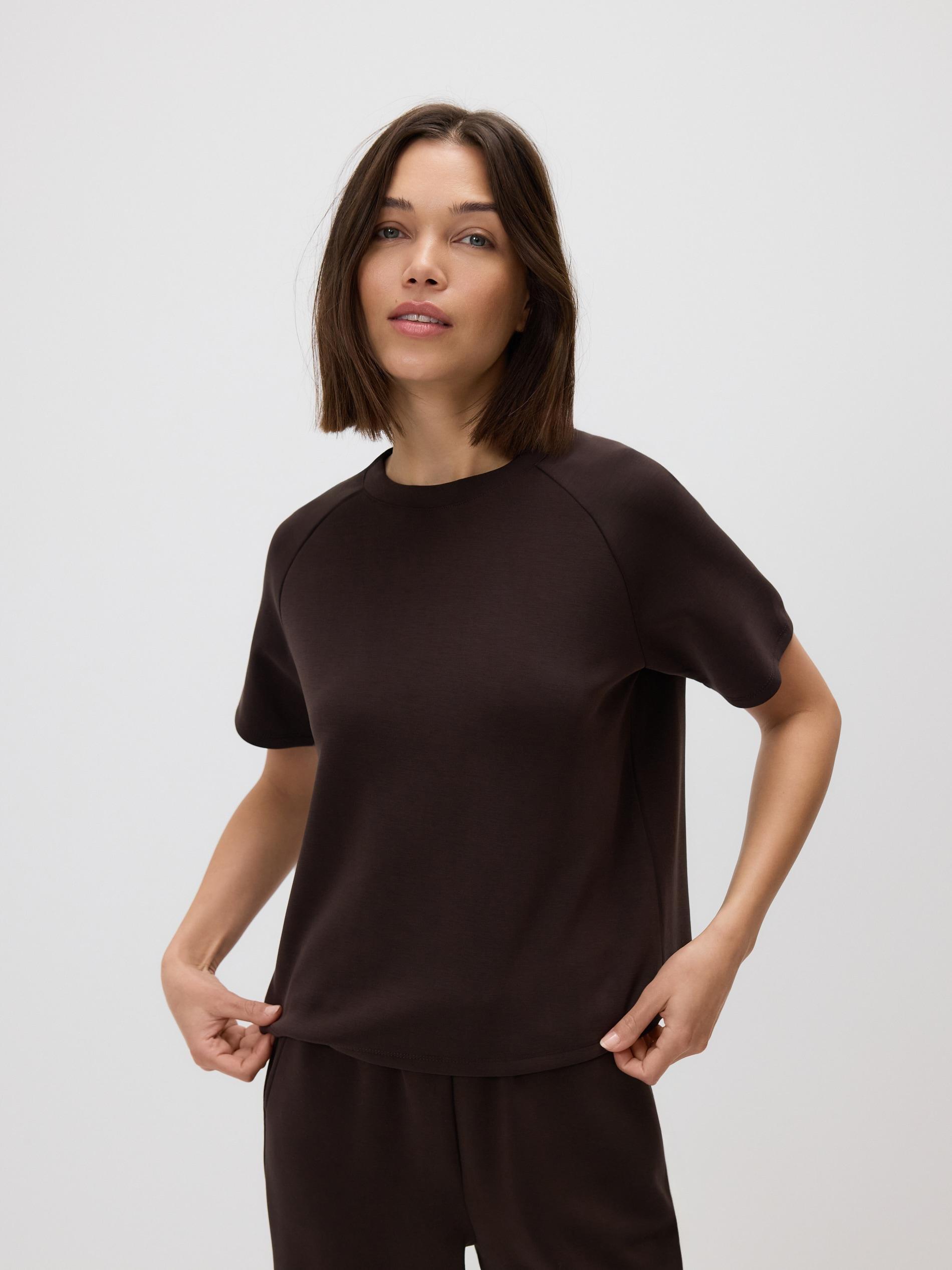 T-Shirt, Brown, medium