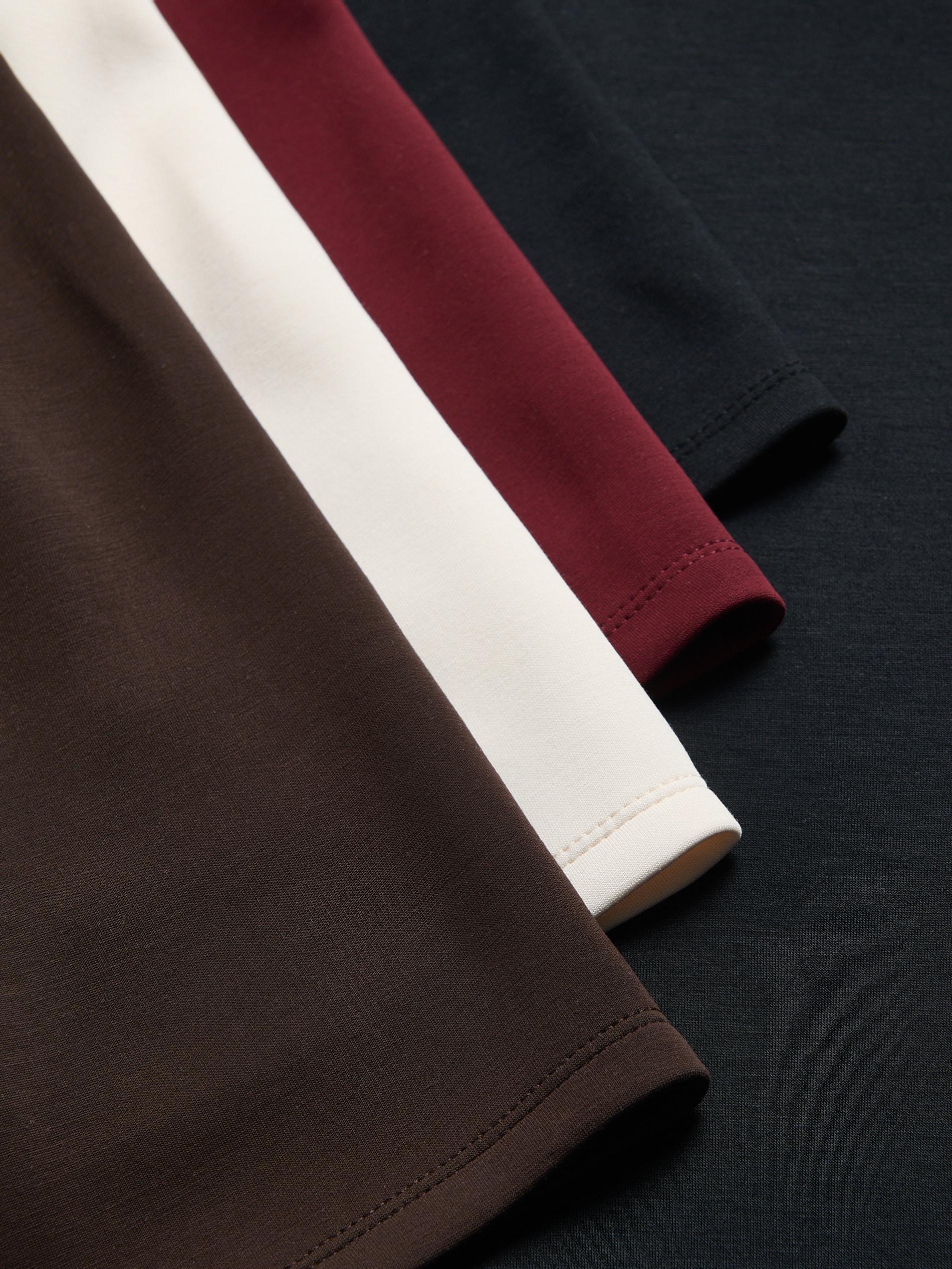 Black Modal Blend T-Shirt, Black, large image number 5