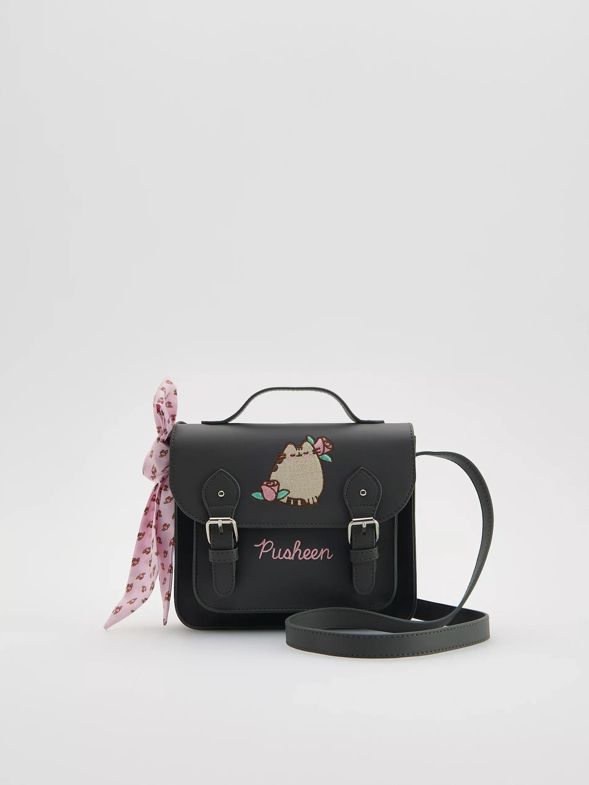 DARK GREY Pusheen crossbody bag, , medium