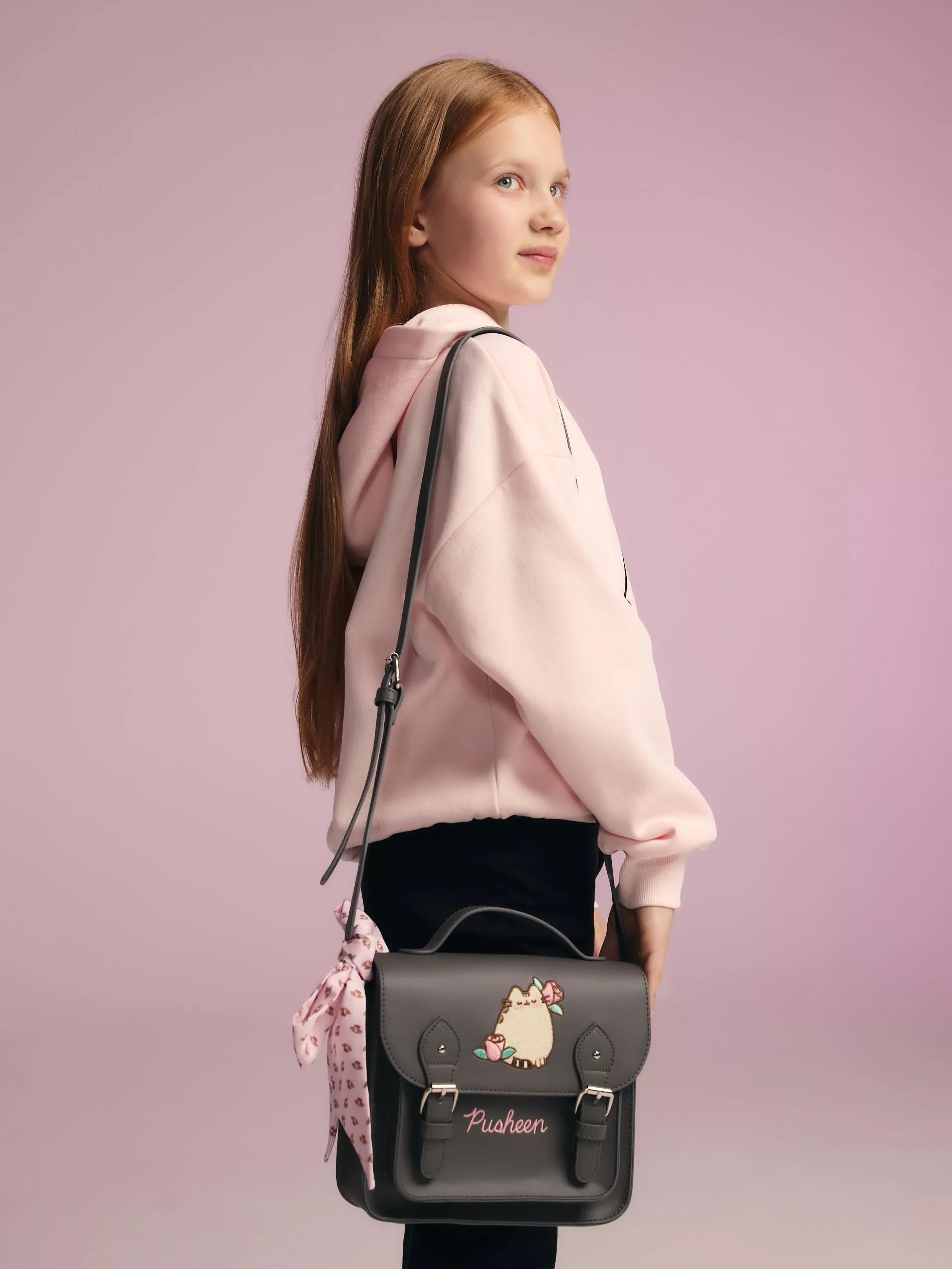 DARK GREY Pusheen crossbody bag, Grey, large image number 1