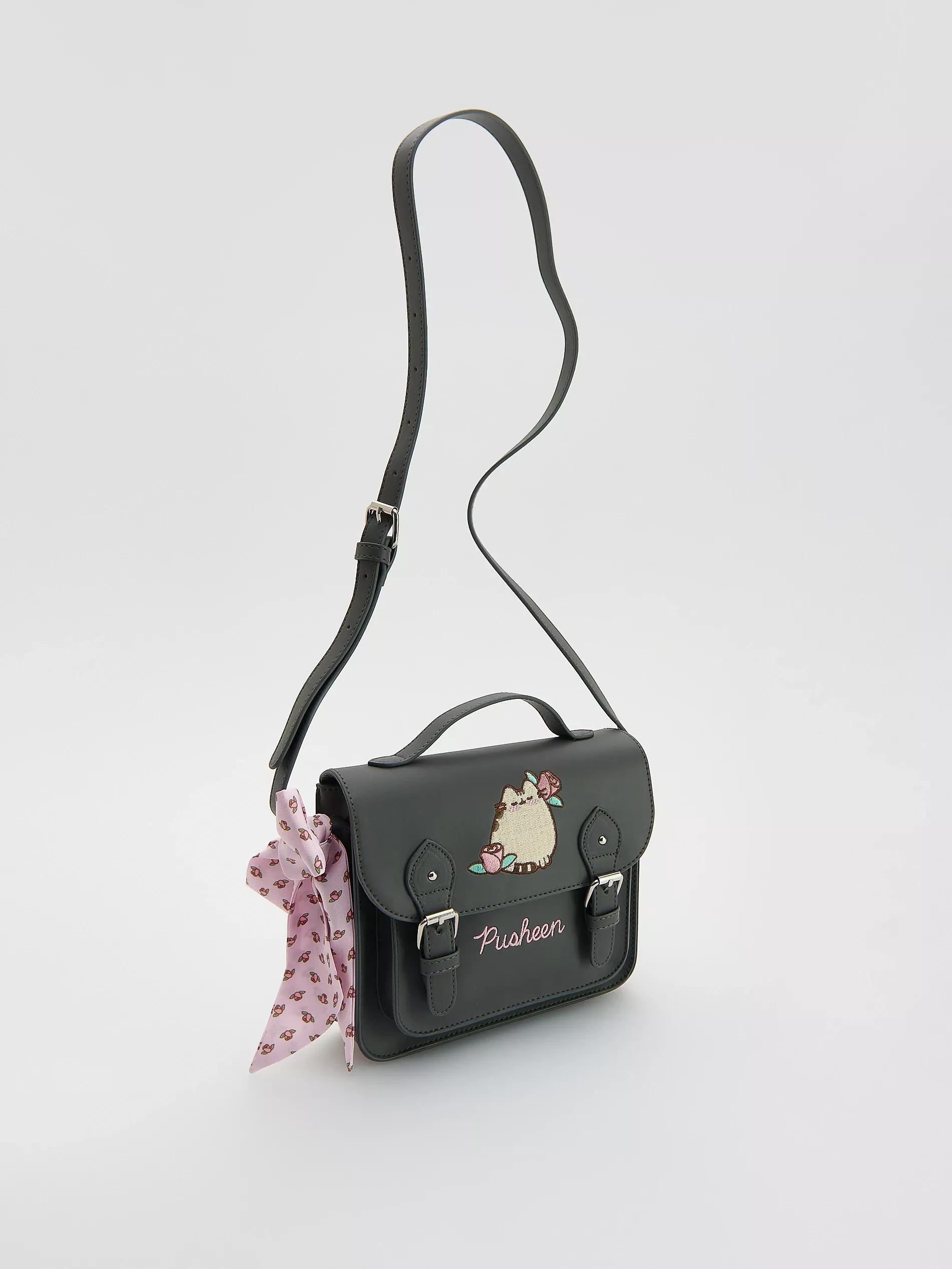 DARK GREY Pusheen crossbody bag, Grey, large image number 3