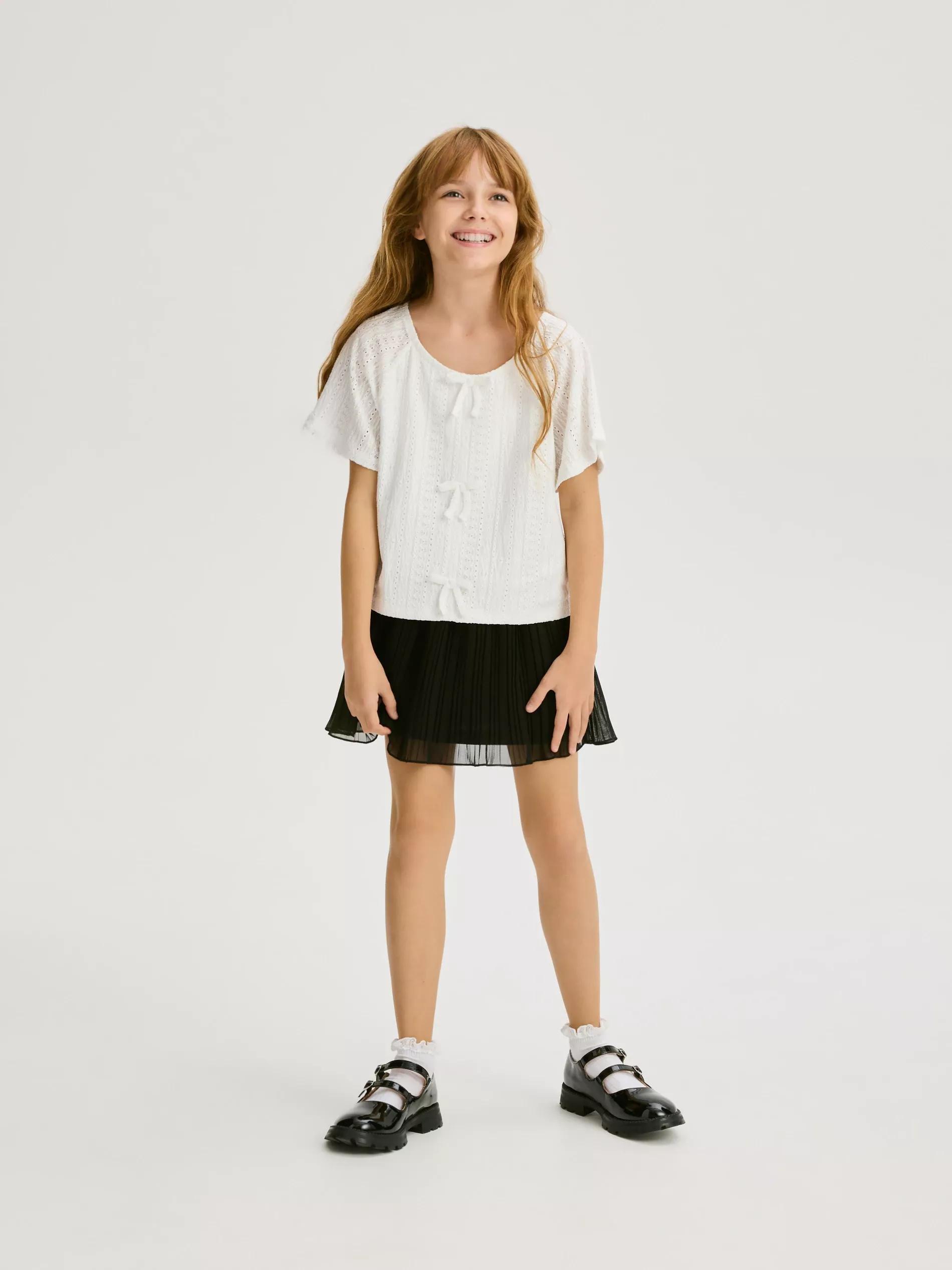 CREAM Top with bow details, , large image number 2