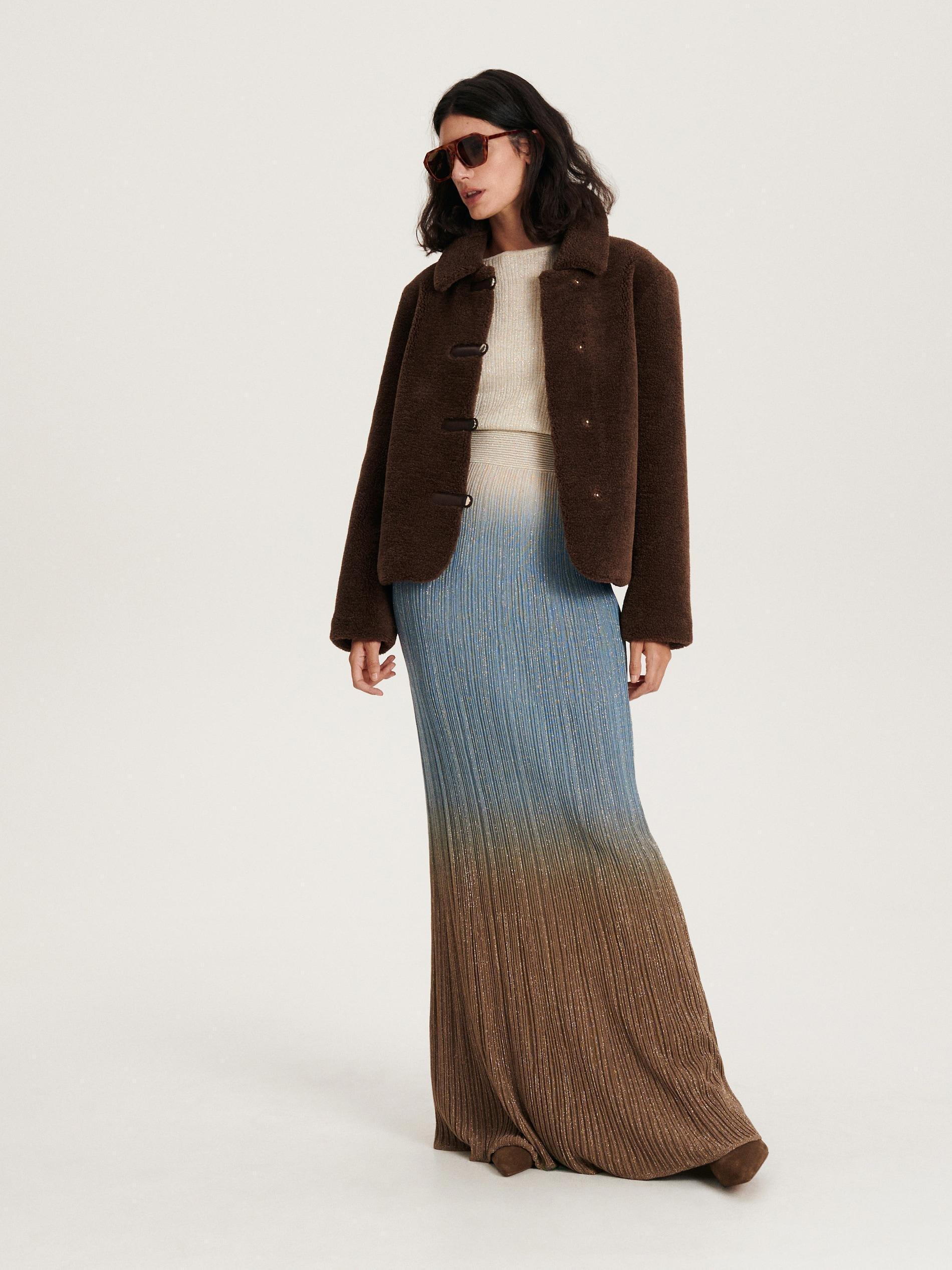 Brown Sheepskin Jacket, , large image number 1