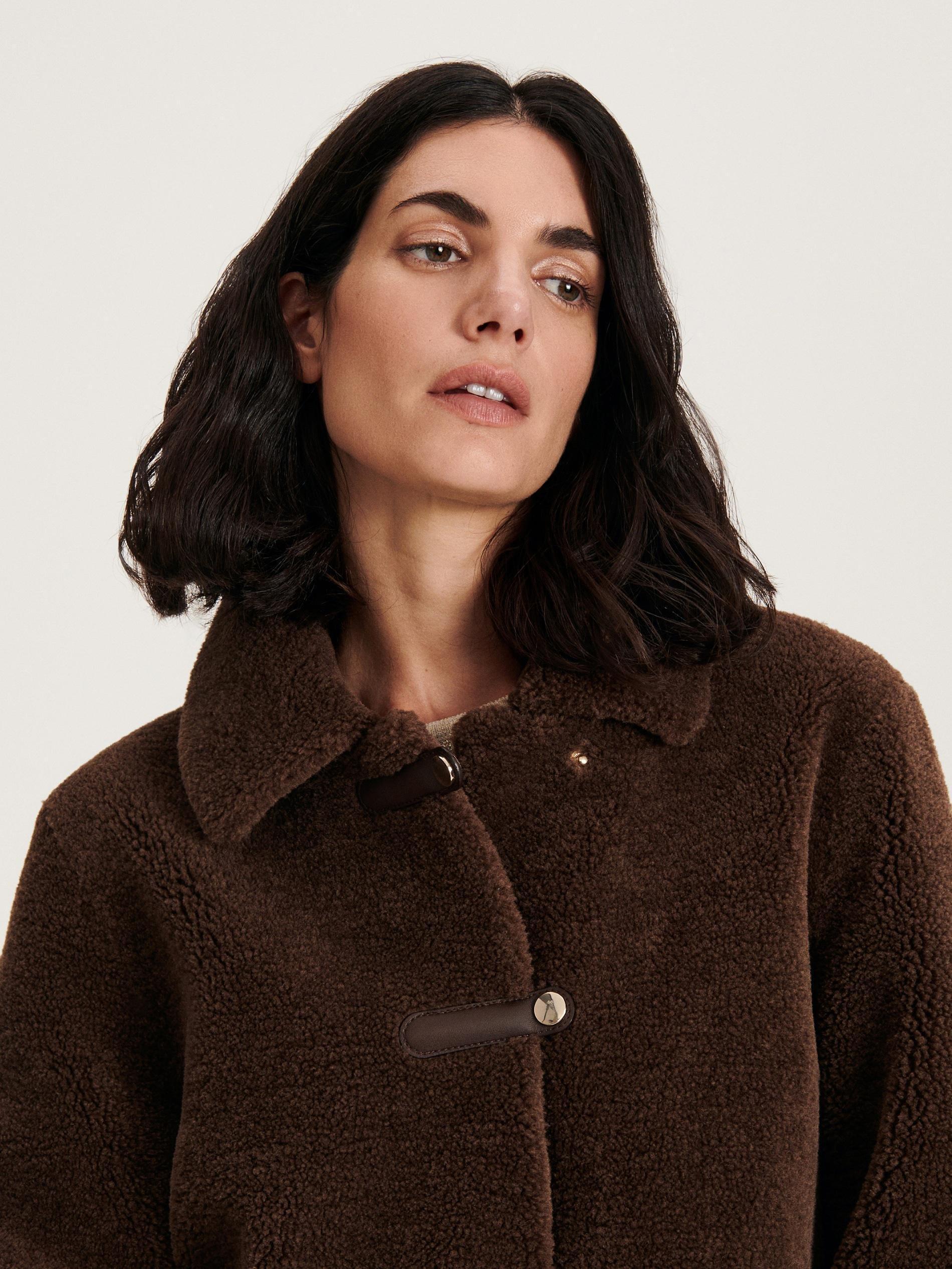 Brown Sheepskin Jacket, , large image number 3