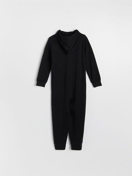 Reserved - Black Skeleton One-Piece Pajamas, Kids Boy