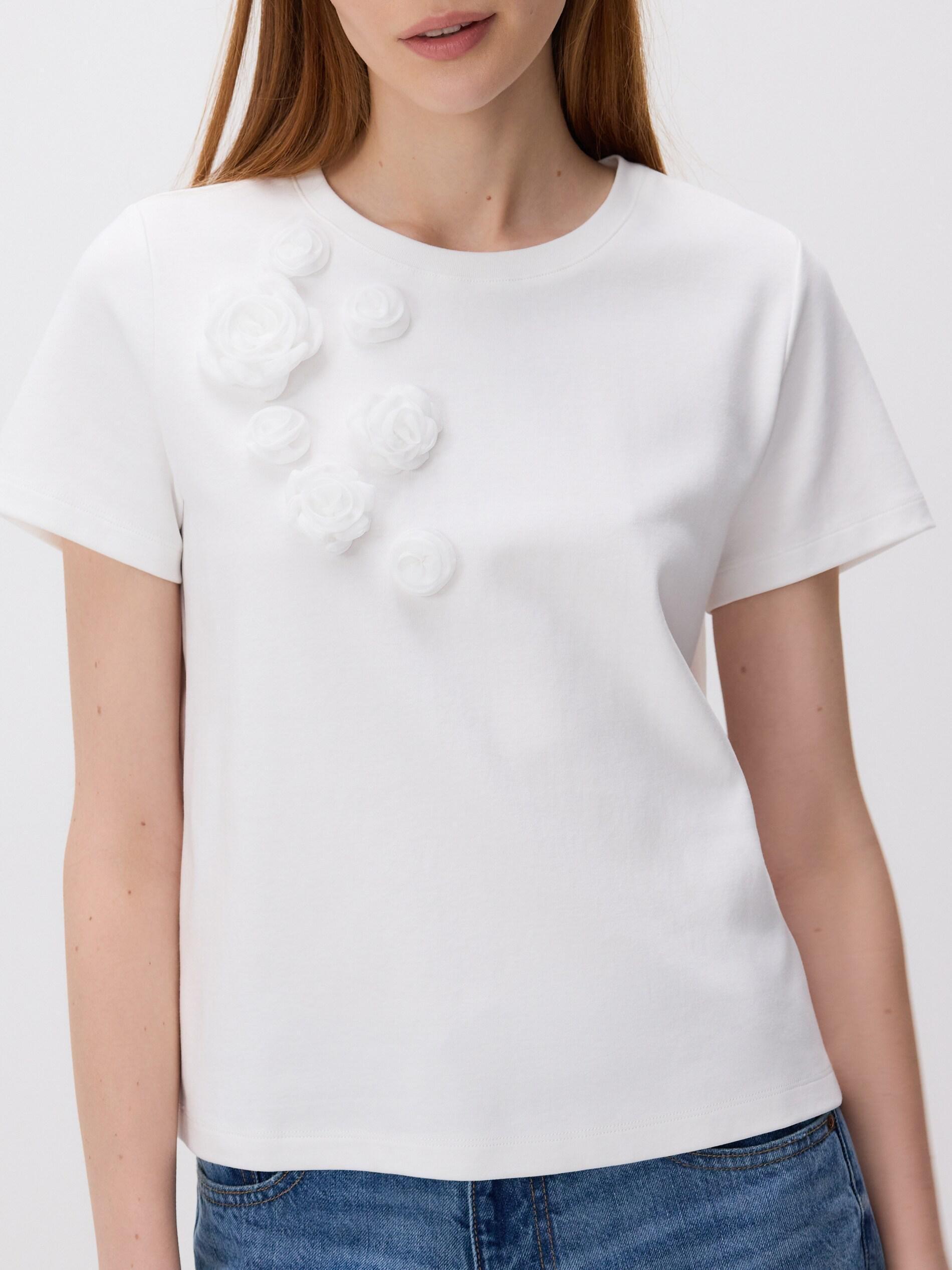 Multicolour Oversized T-Shirt With Applique, Multicolor, medium