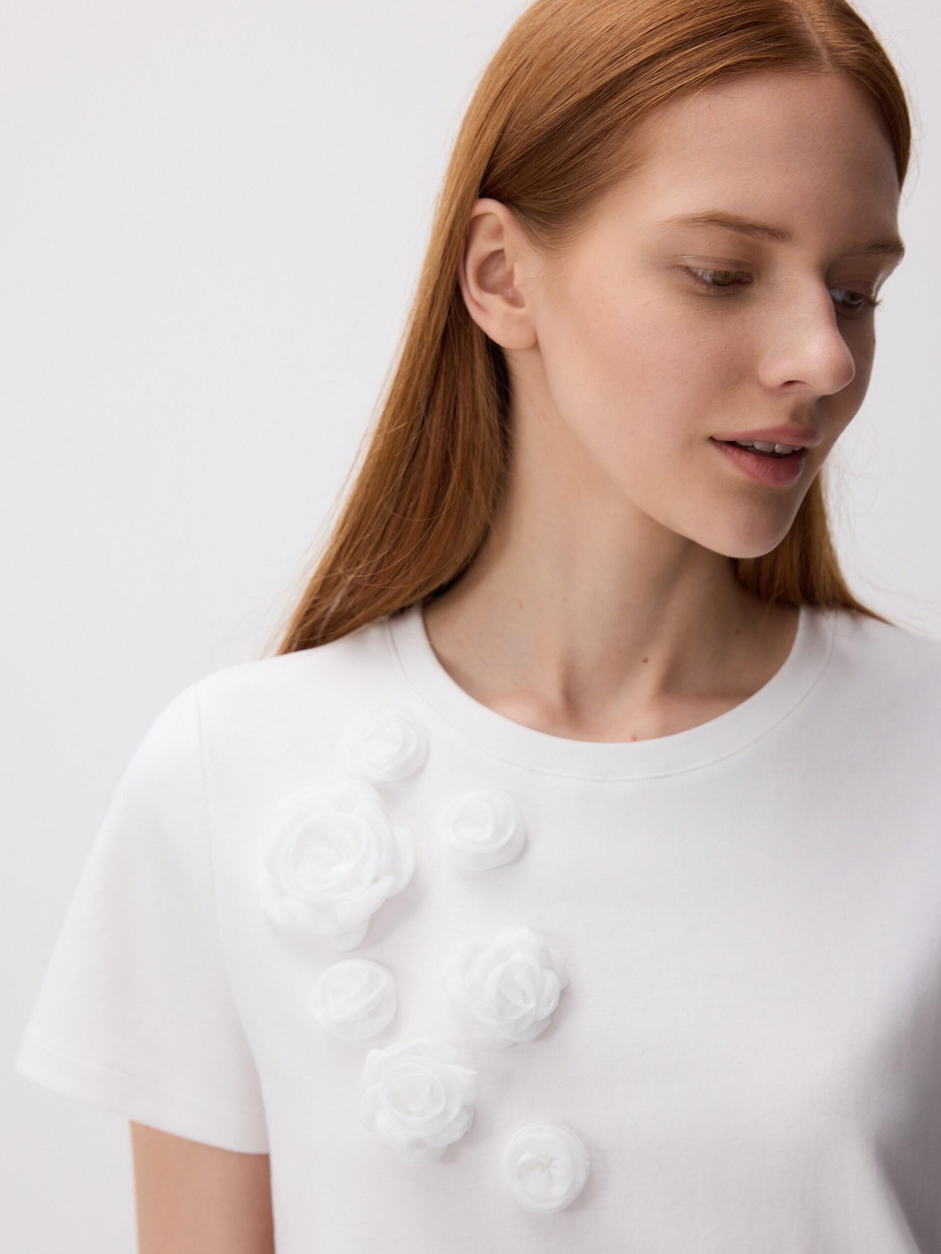 Multicolour Oversized T-Shirt With Applique, Multicolor, medium