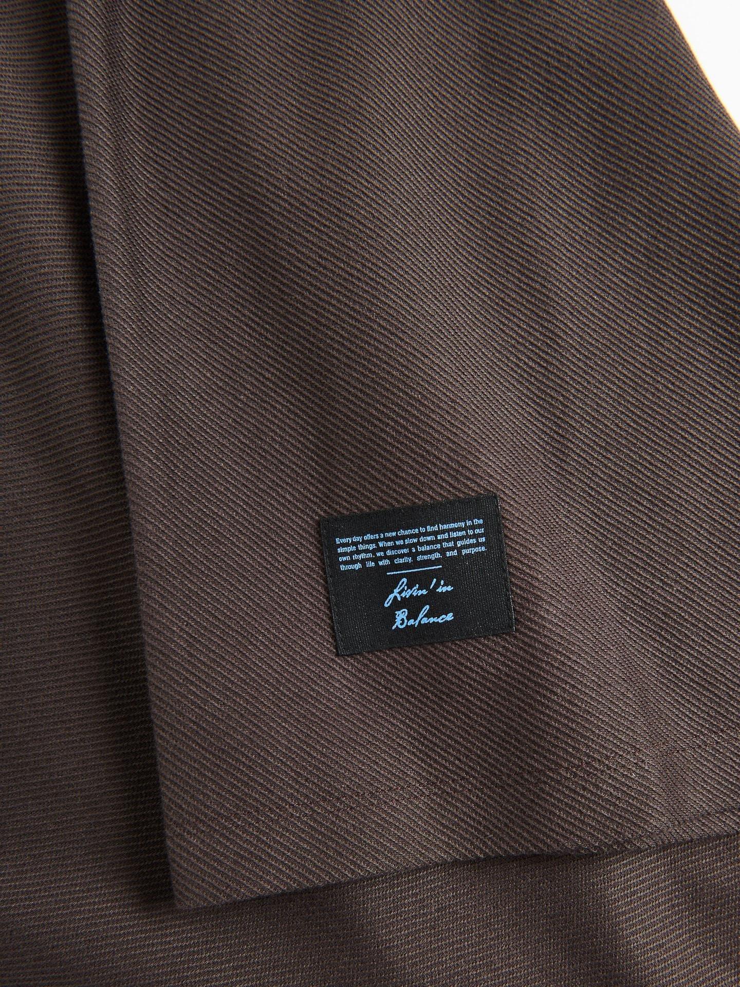Brown Comfort Fit Structural Fabric T-Shirt, Brown, large image number 1
