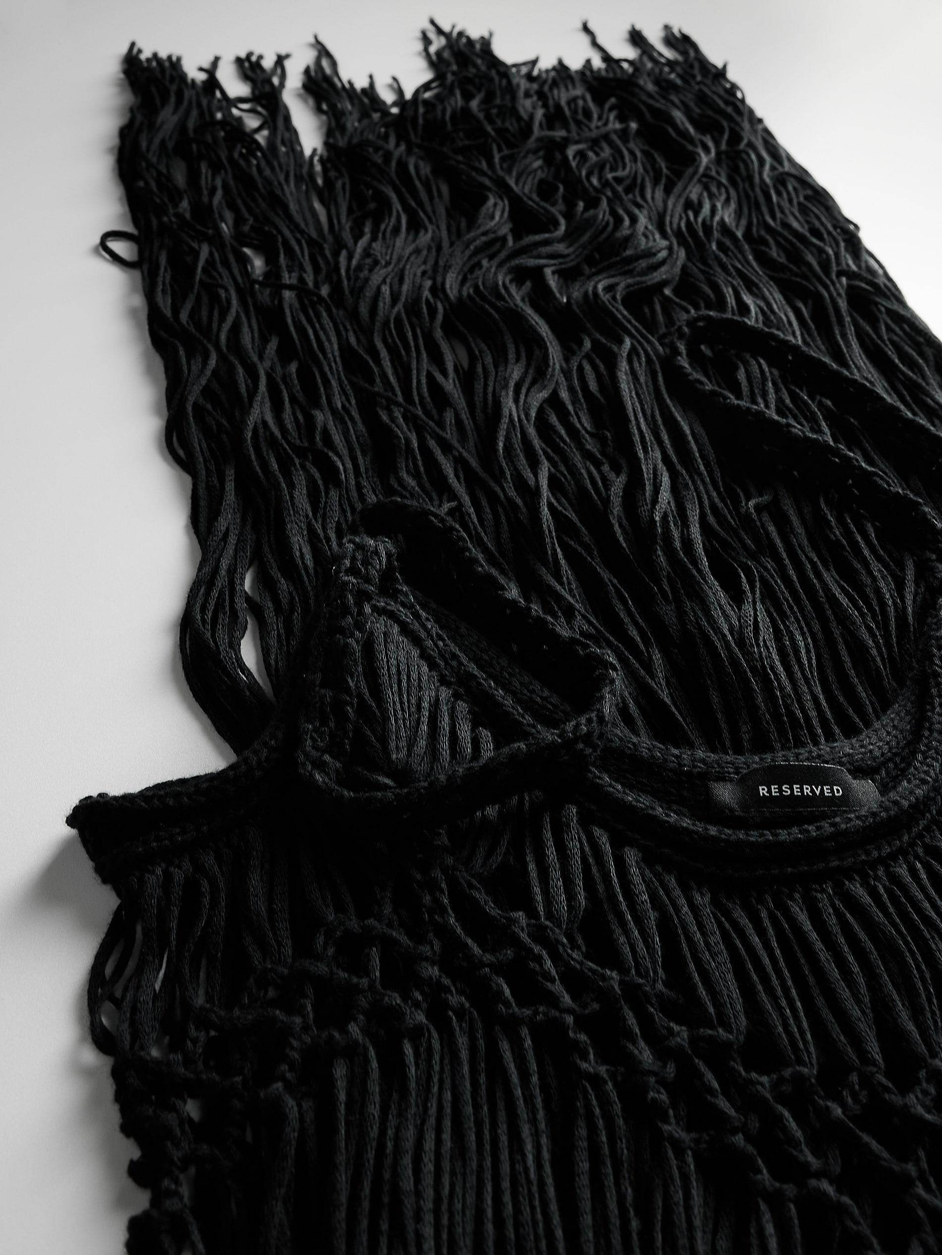 Black Fringes Maxi Beach Kimono, , large image number 3
