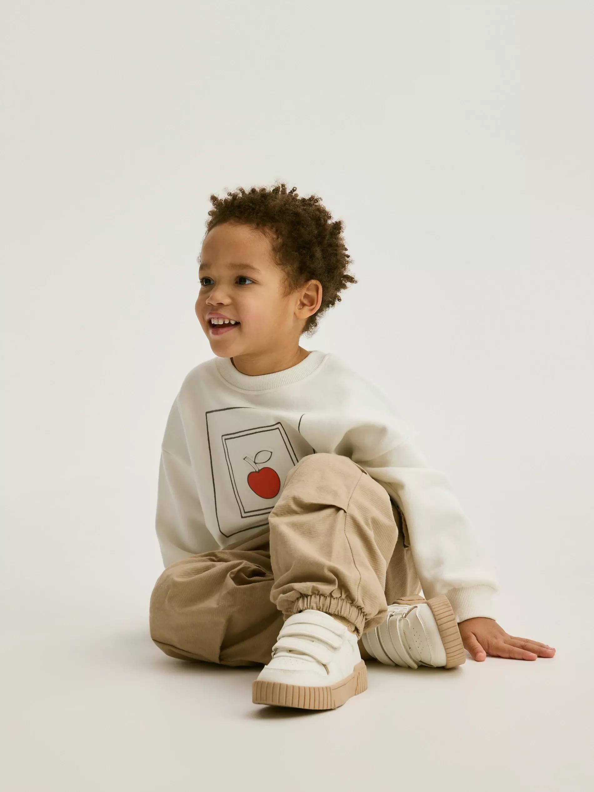 Beige Cargo Joggers, , large image number 2