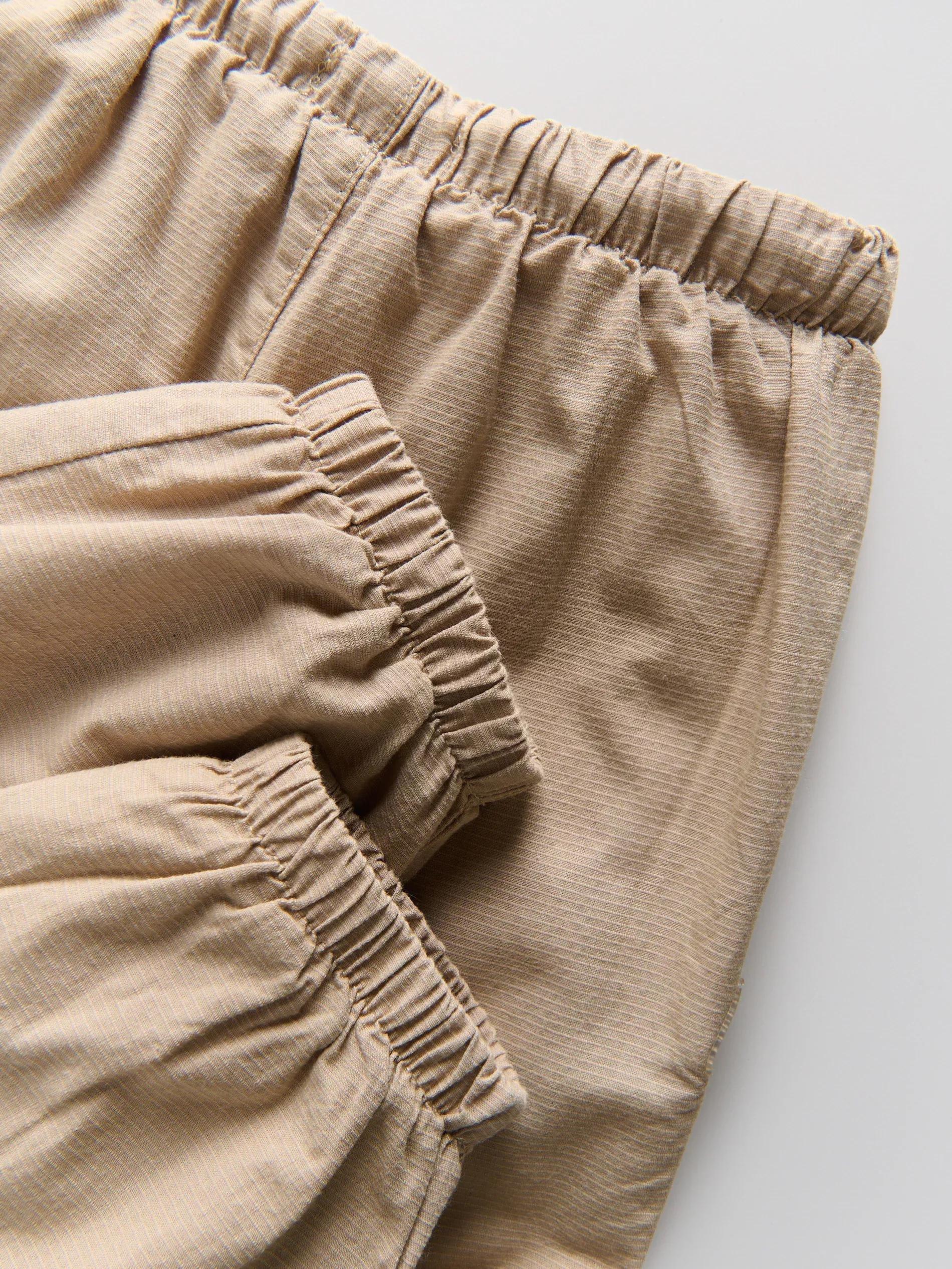 Beige Cargo Joggers, , large image number 3