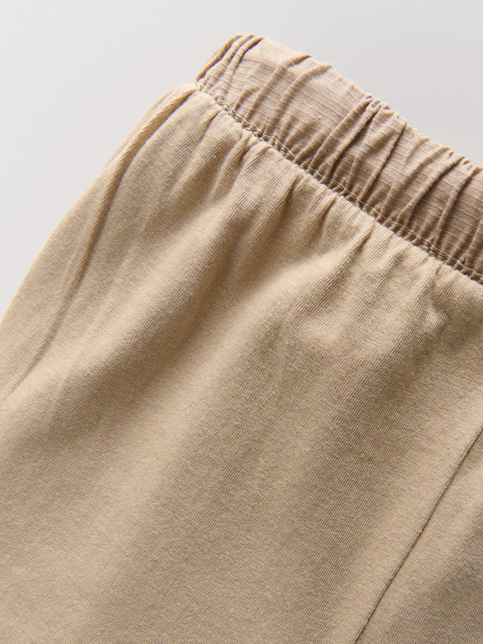 Beige Cargo Joggers, , large image number 4
