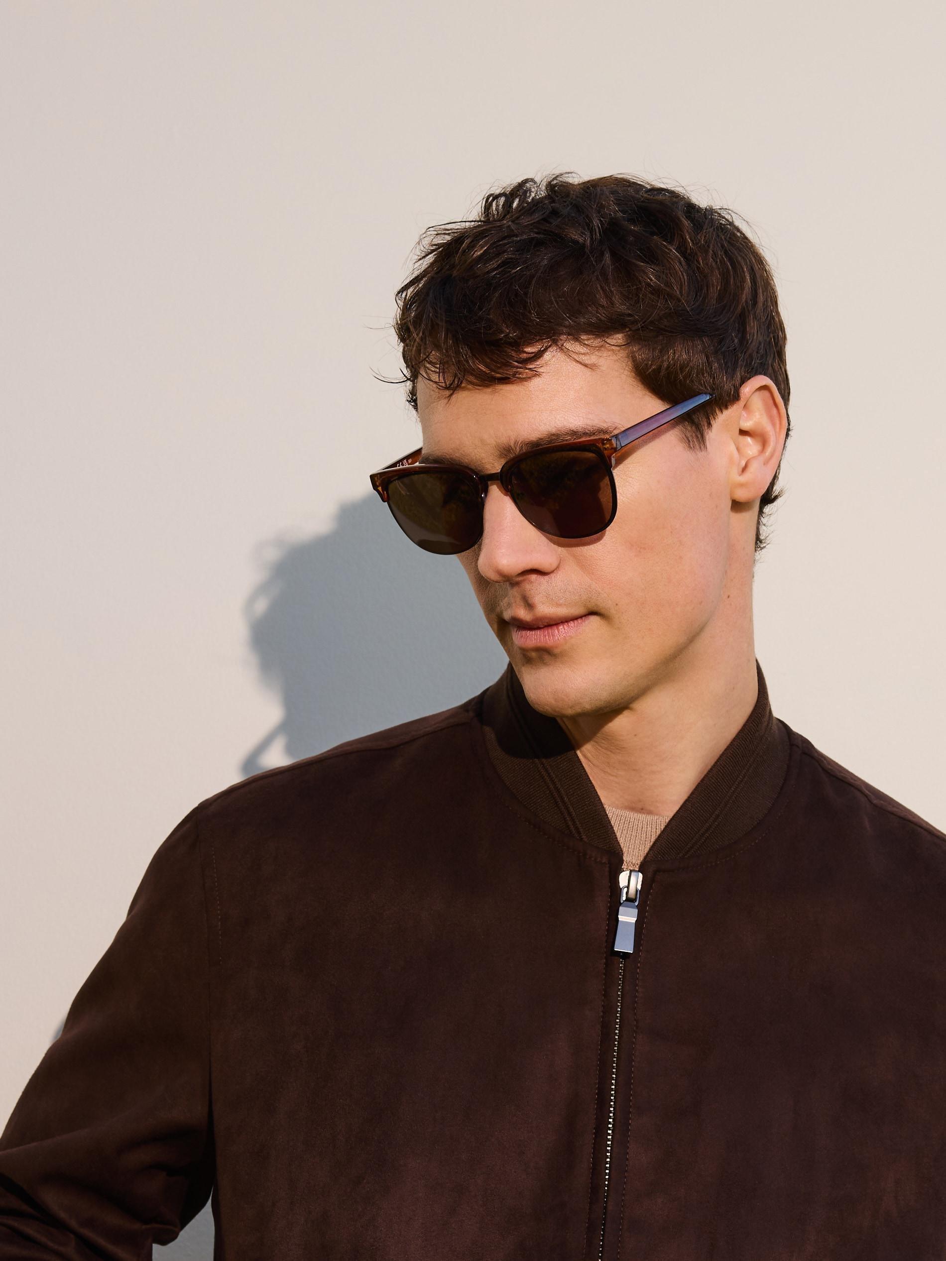 Brown Plastic Sunglasses, , medium