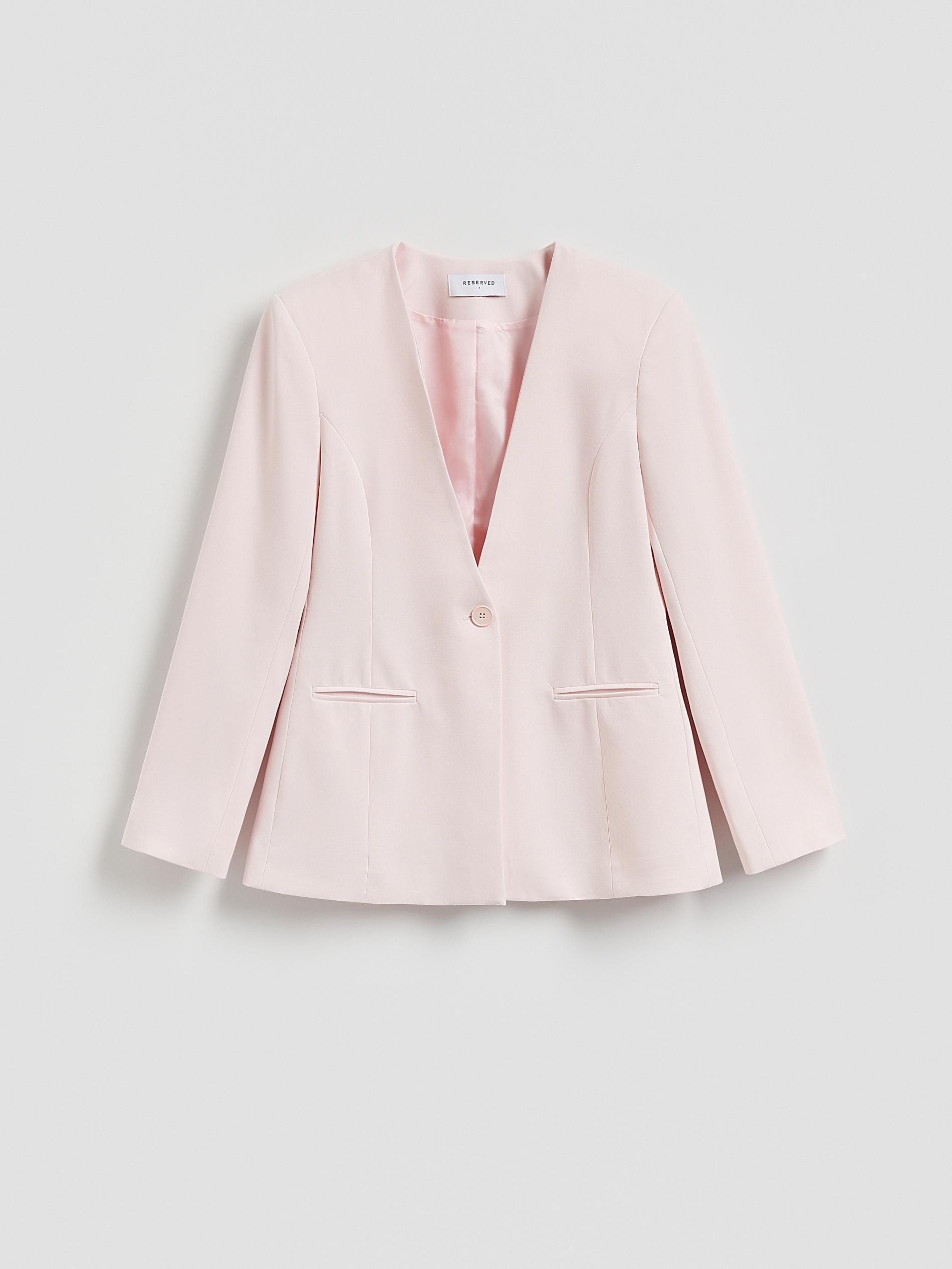 Pink Single-Breasted Blazer, Pink, large image number 4