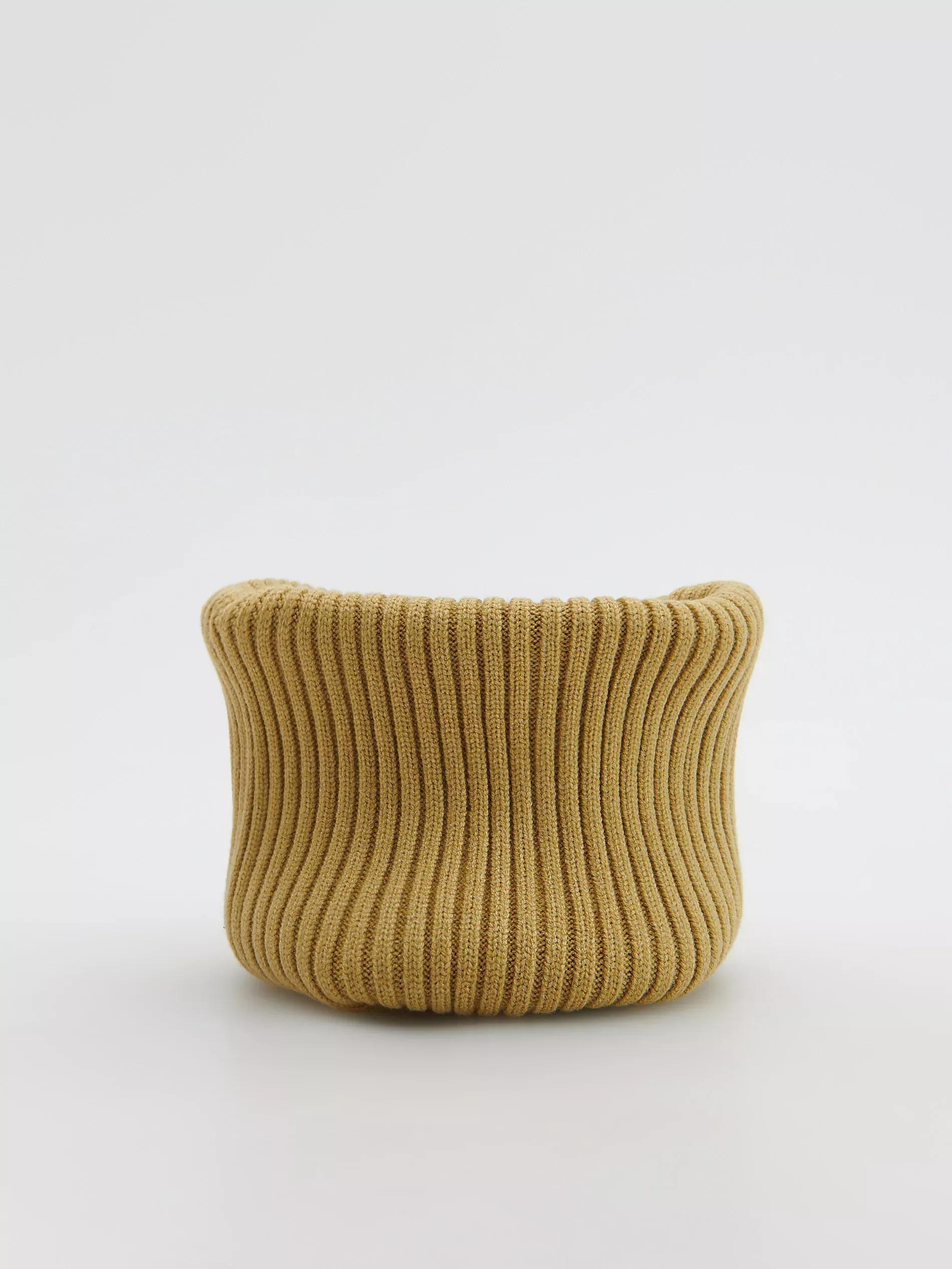 Light Olive Ribbed Chimney With Viscose, Kids Boy, , large image number 3