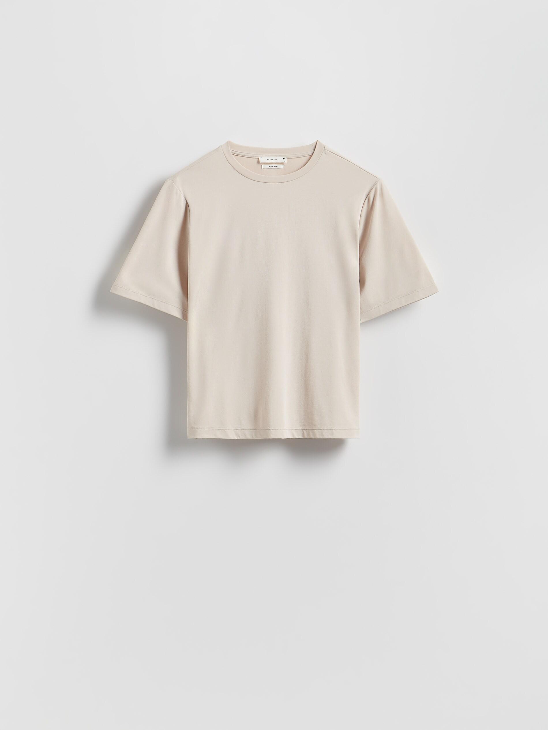 Beige Modal Blend Oversized T-Shirt, Beige, large image number 4