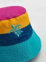Reserved - Multicolor Cotton Bucket Hat With Embroidery Detail