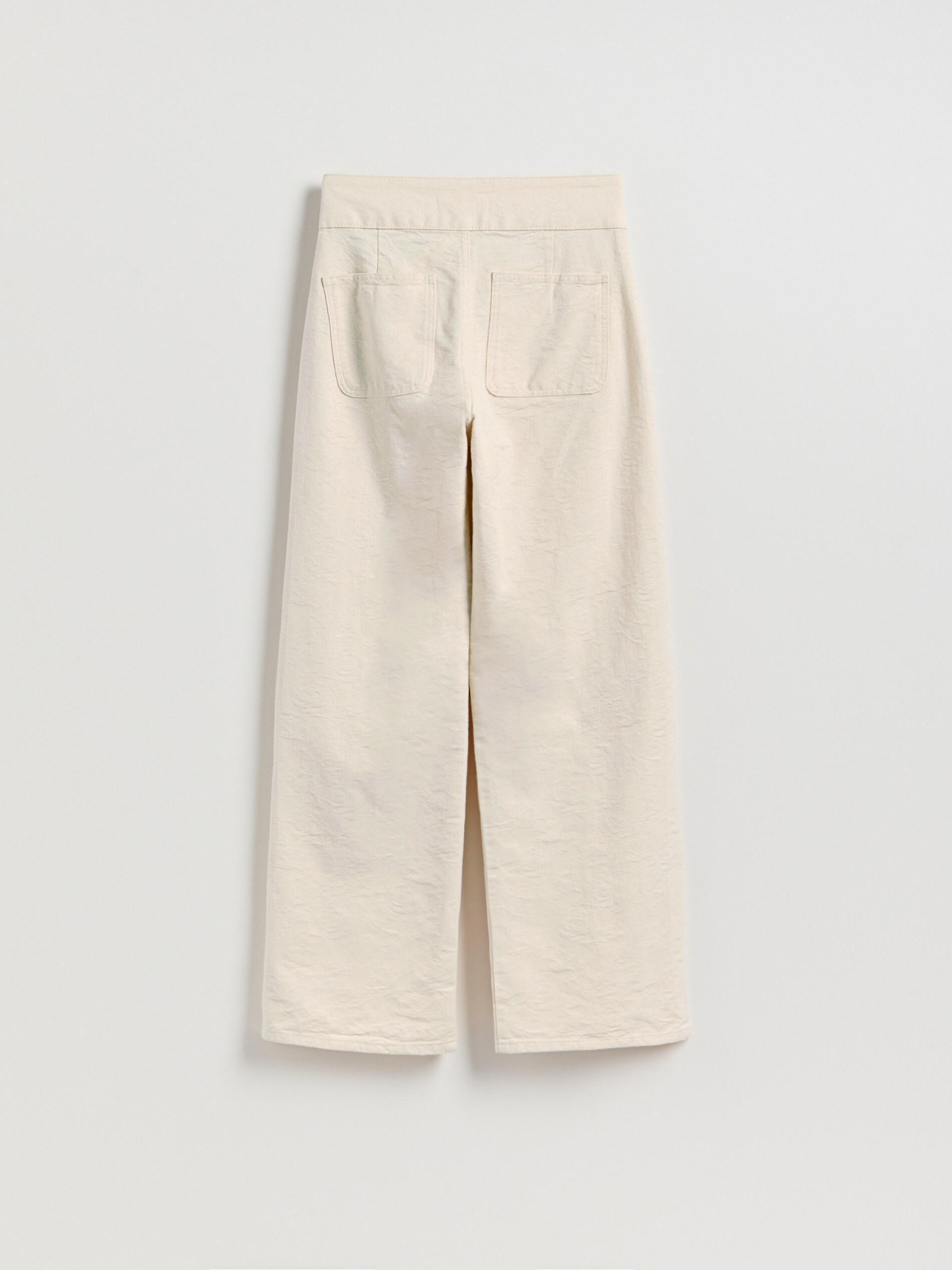 Beige Jeans Wide Leg Jeans, Ivory, large image number 3