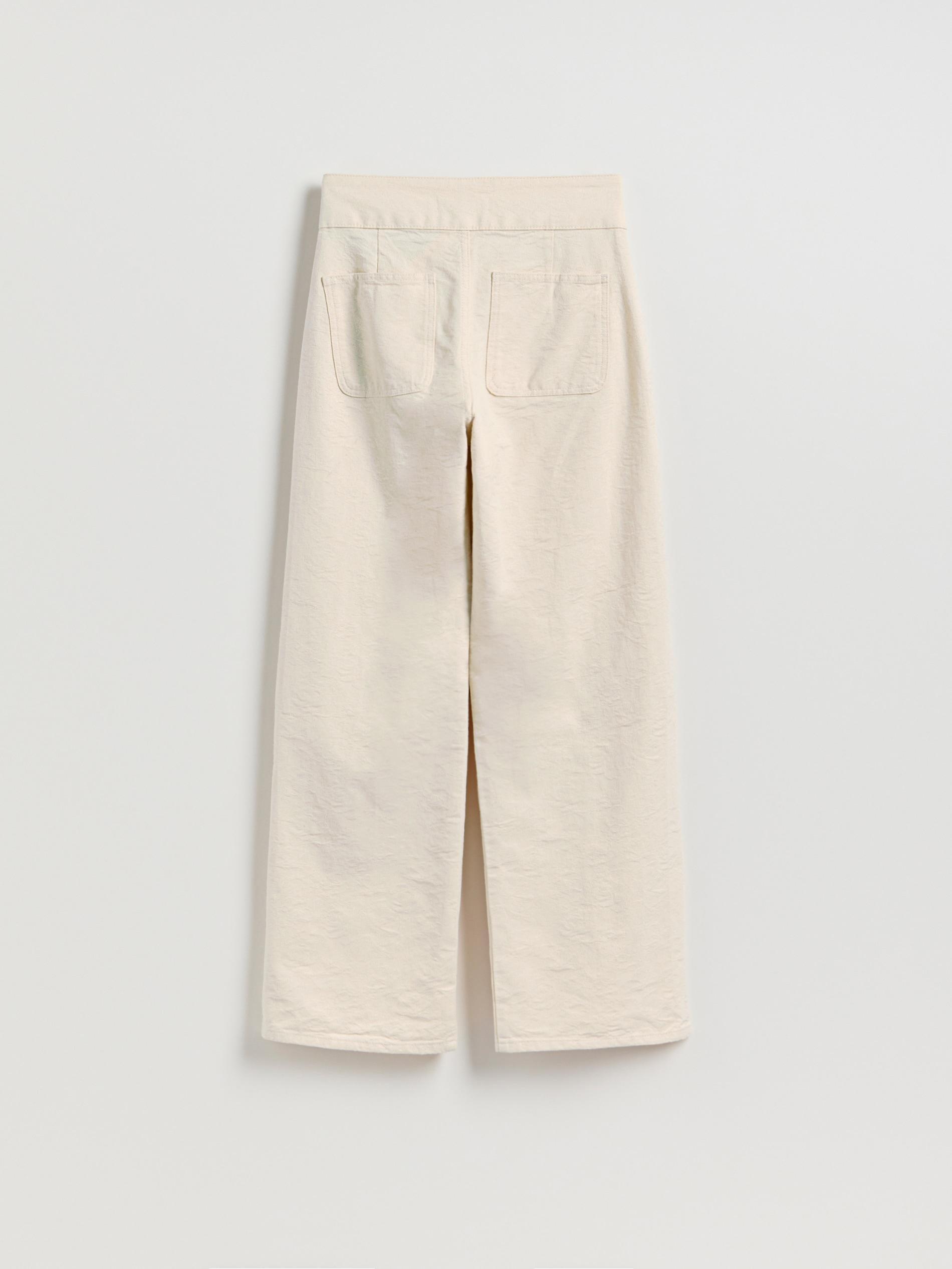 Beige Jeans Wide Leg Jeans, Ivory, large image number 5