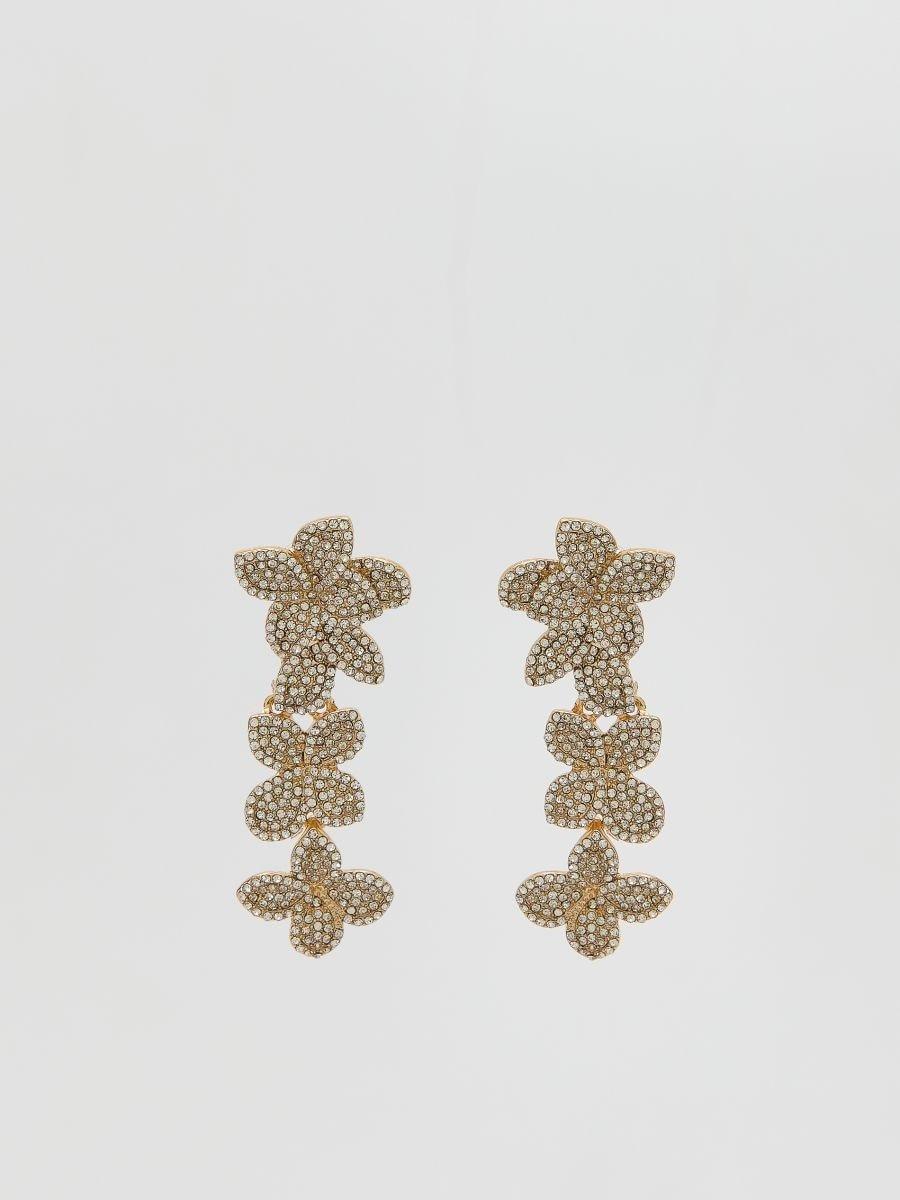 Gold Earrings, Golden, large image number 0