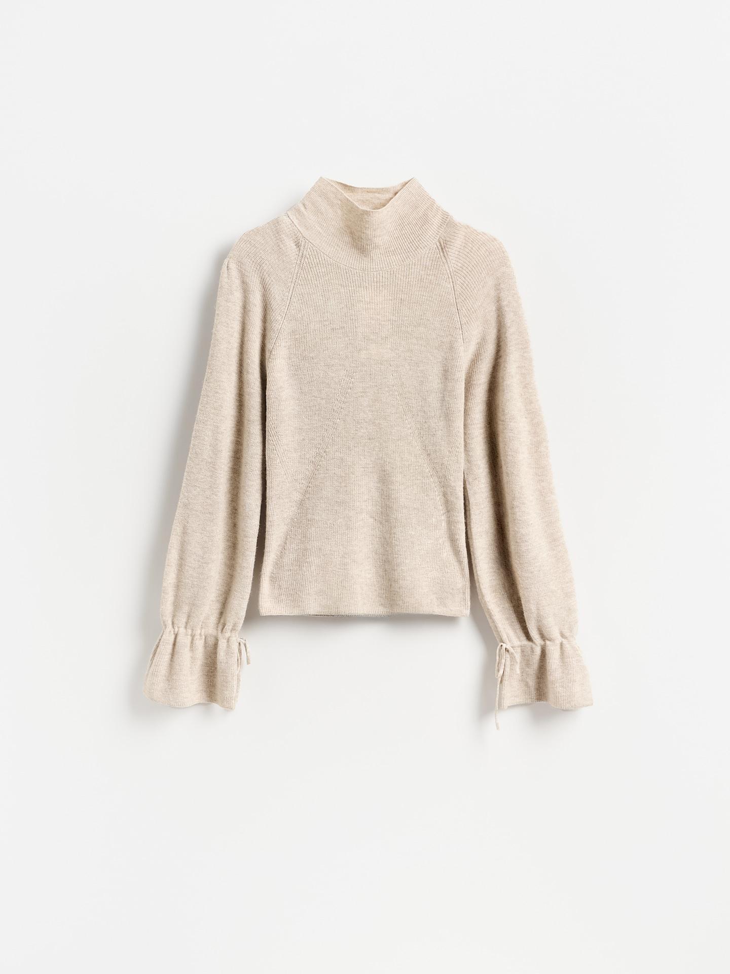 Beige Wool Blend Jumper, Beige, large image number 3