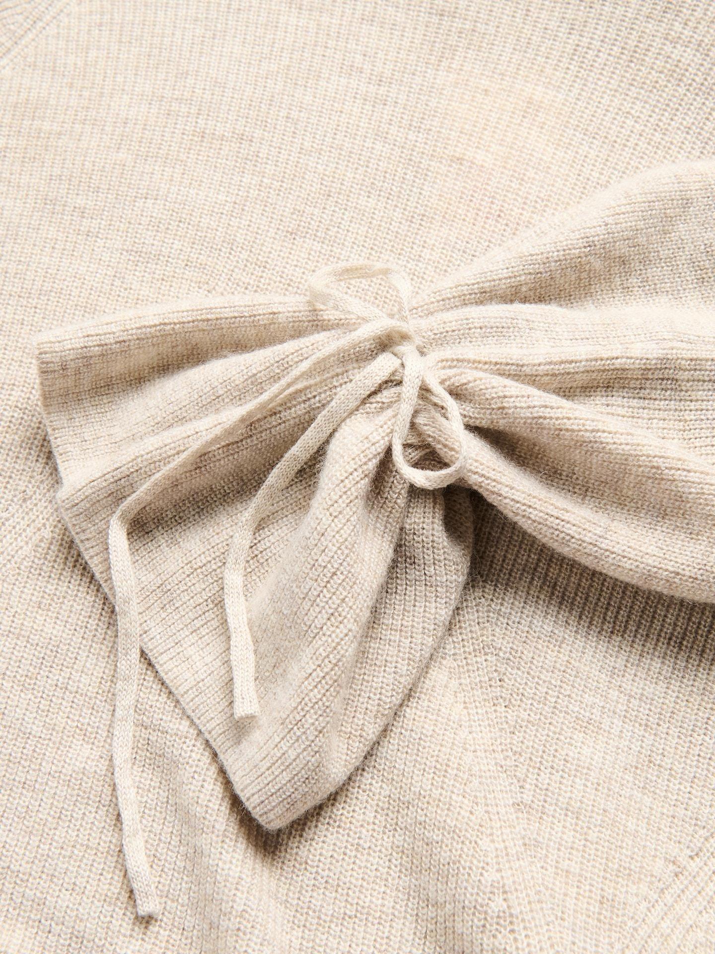 Beige Wool Blend Jumper, Beige, large image number 4